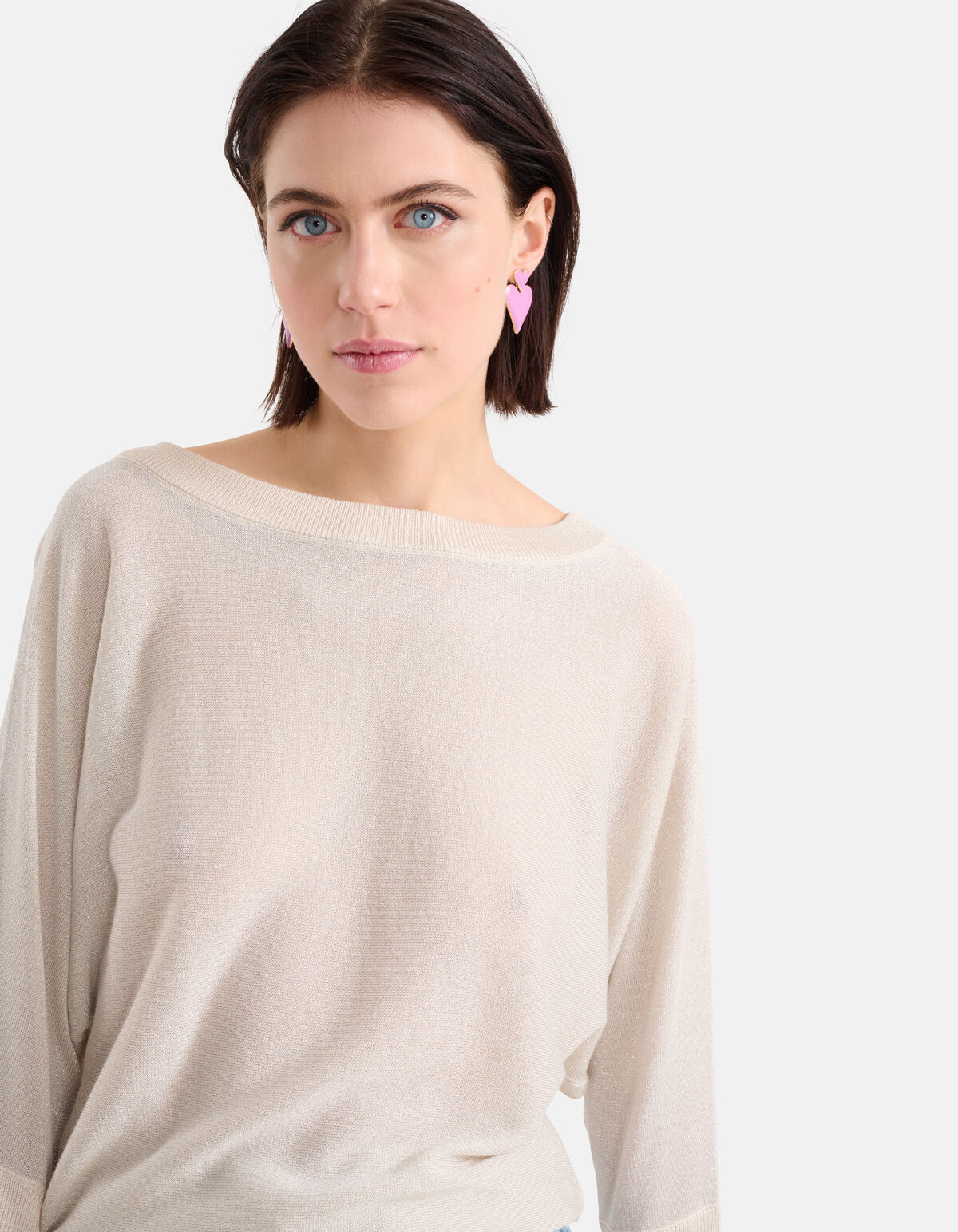 Glitter Trui Gebroken Wit SHOEBY WOMEN