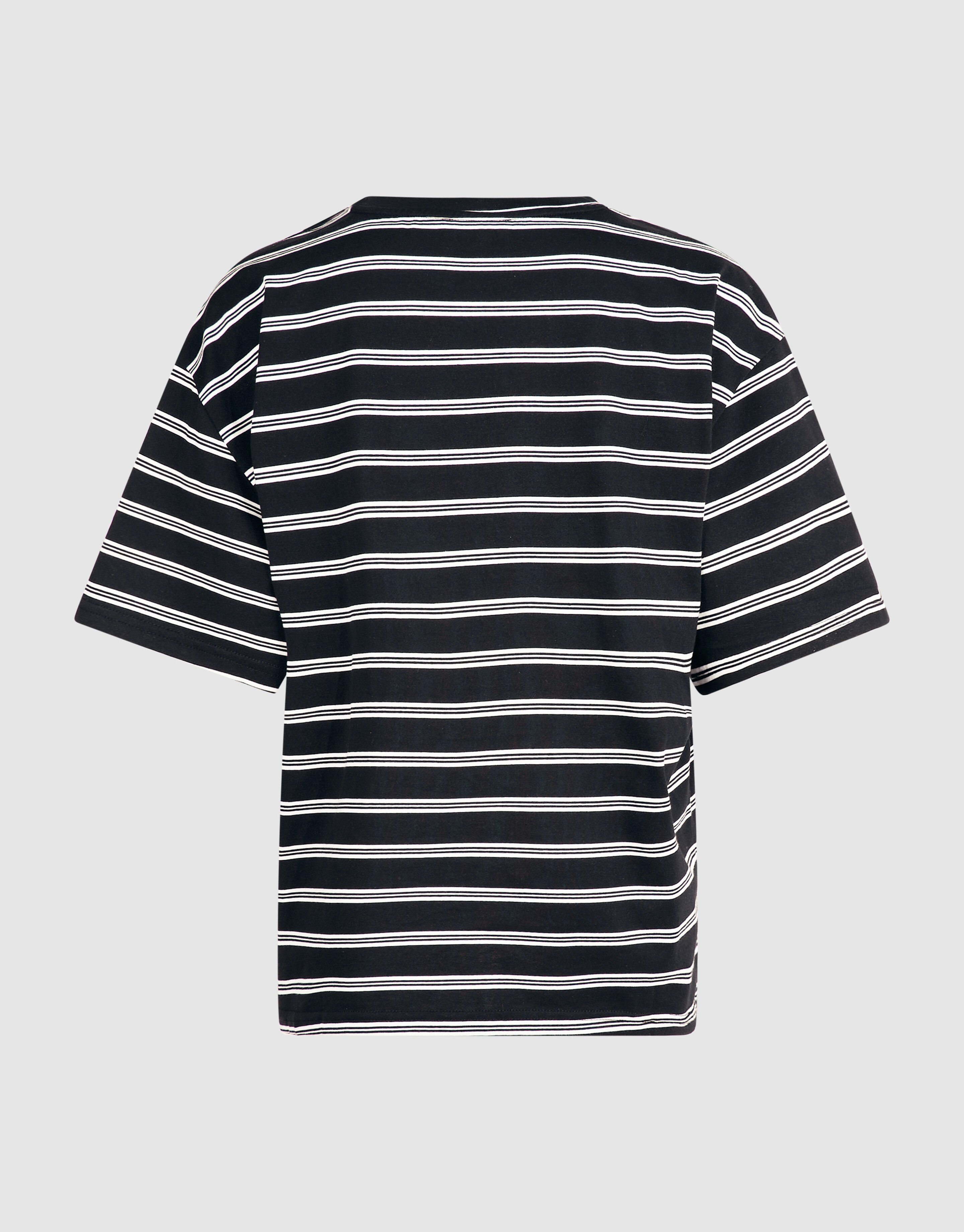 Schal Gestreiftes T-Shirt Schwarz/Wei&szlig; SHOEBY WOMEN