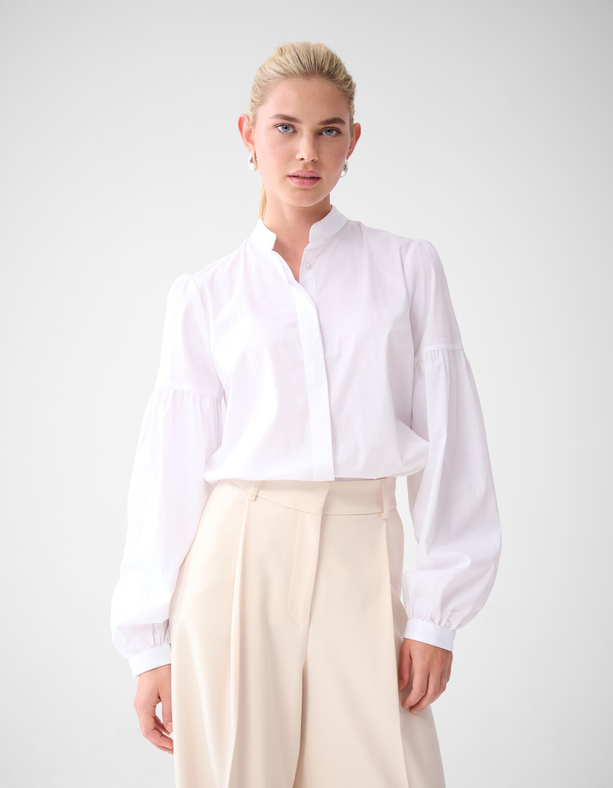 Popeline-Bluse Weiß von Lonneke SHOEBY WOMEN