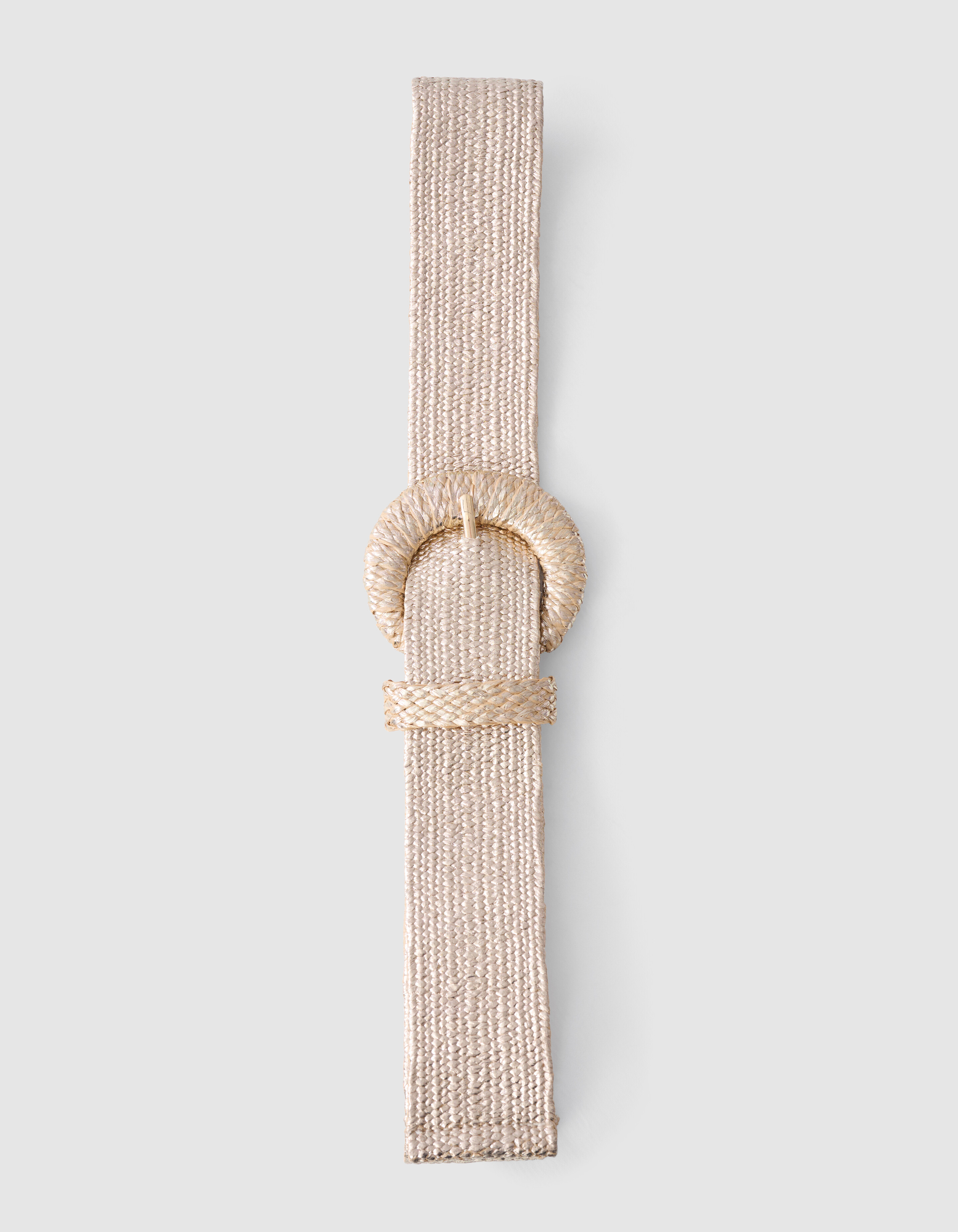 Raffia-Gürtel Gold SHOEBY ACCESSOIRES