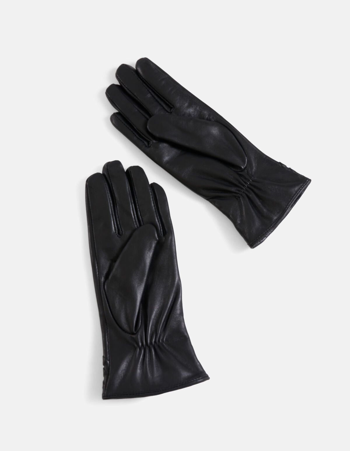 Geflochtene Lederhandschuhe Schwarz SHOEBY ACCESSOIRES