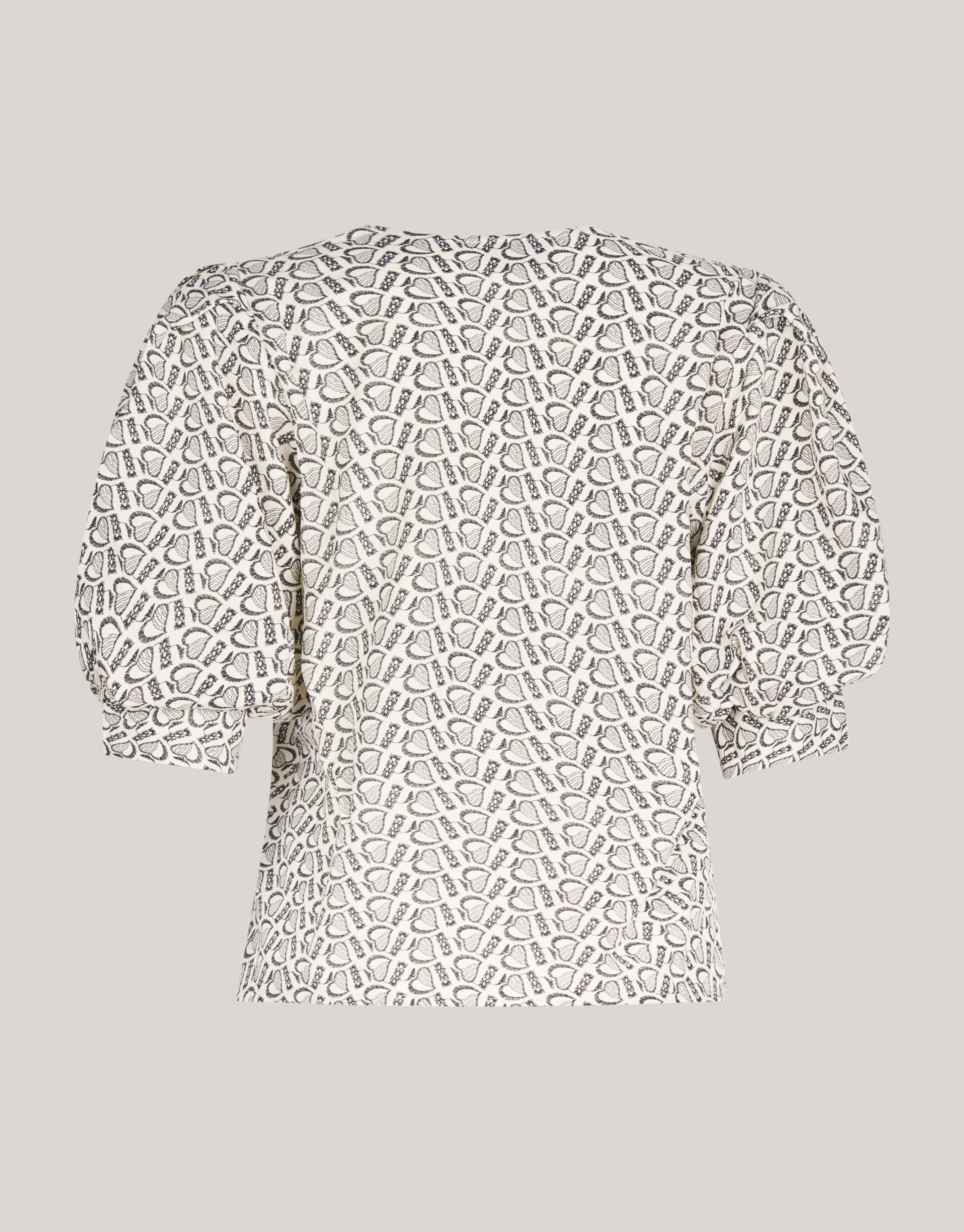 Bedrucktes Herz-Top Wit SHOEBY WOMEN