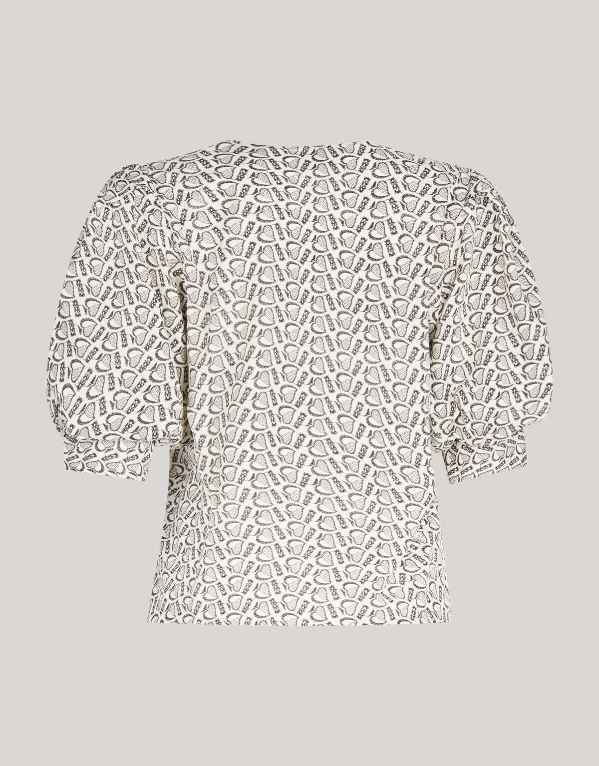 Bedrucktes Herz-Top Wit SHOEBY WOMEN