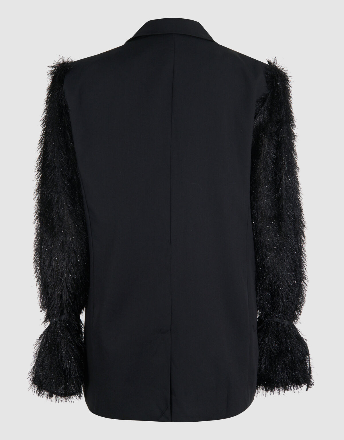 Blazer mit haarigen Ärmeln Schwarz SHOEBY WOMEN