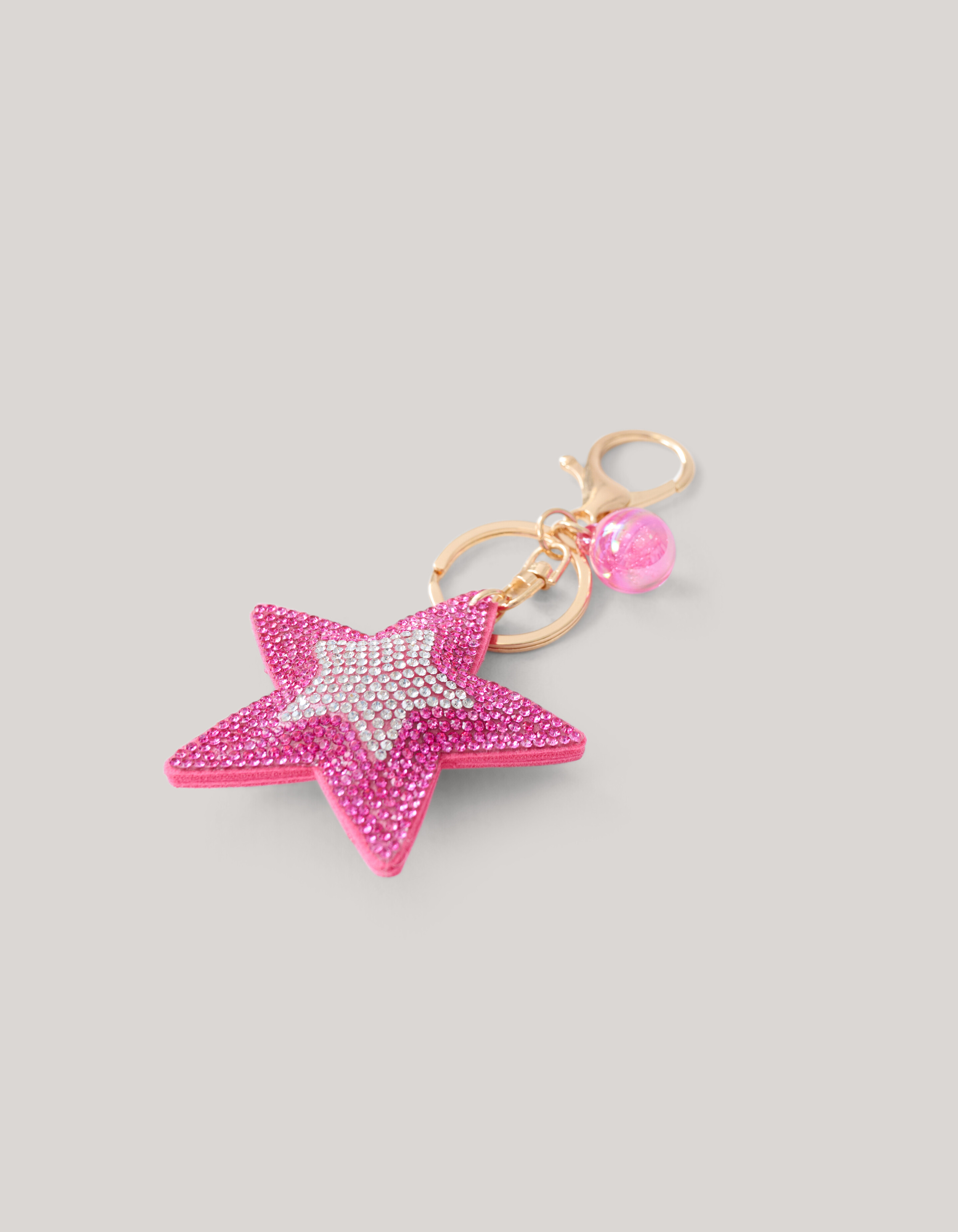Strass Stern Schlüsselanhänger Rosa SHOEBY ACCESSOIRES