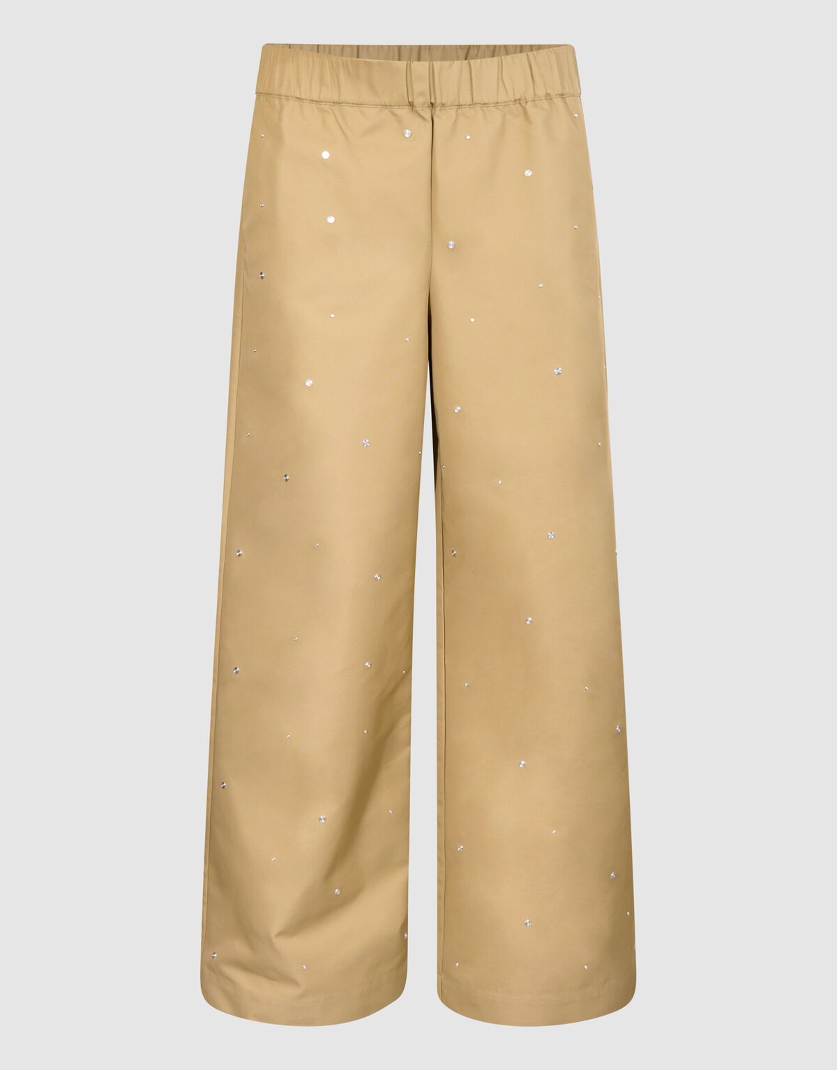 Studs Wide Leg Trousers Sand SHOEBY WOMEN