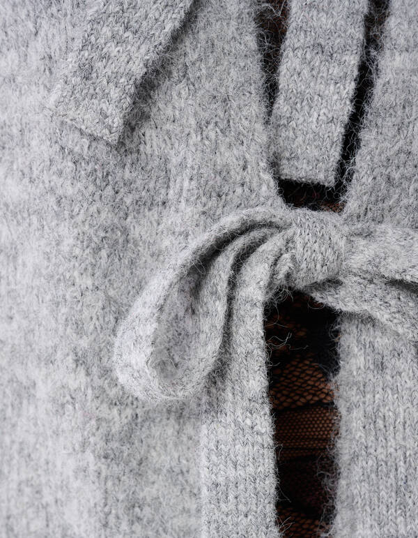 Zweiweg-Streifenweste Lichtgrau SHOEBY WOMEN