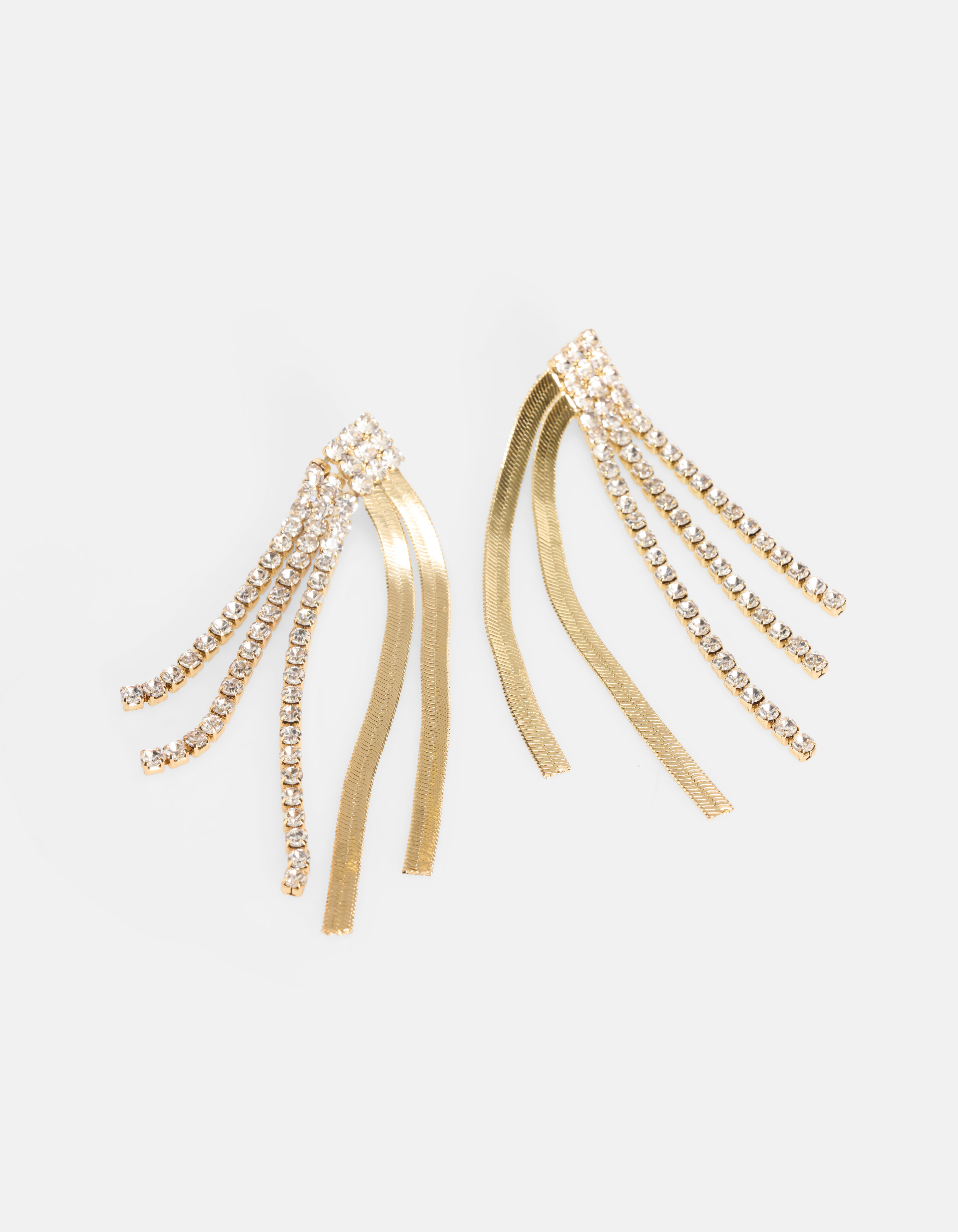 Lange Ohrringe mit Strasssteinen SHOEBY ACCESSOIRES