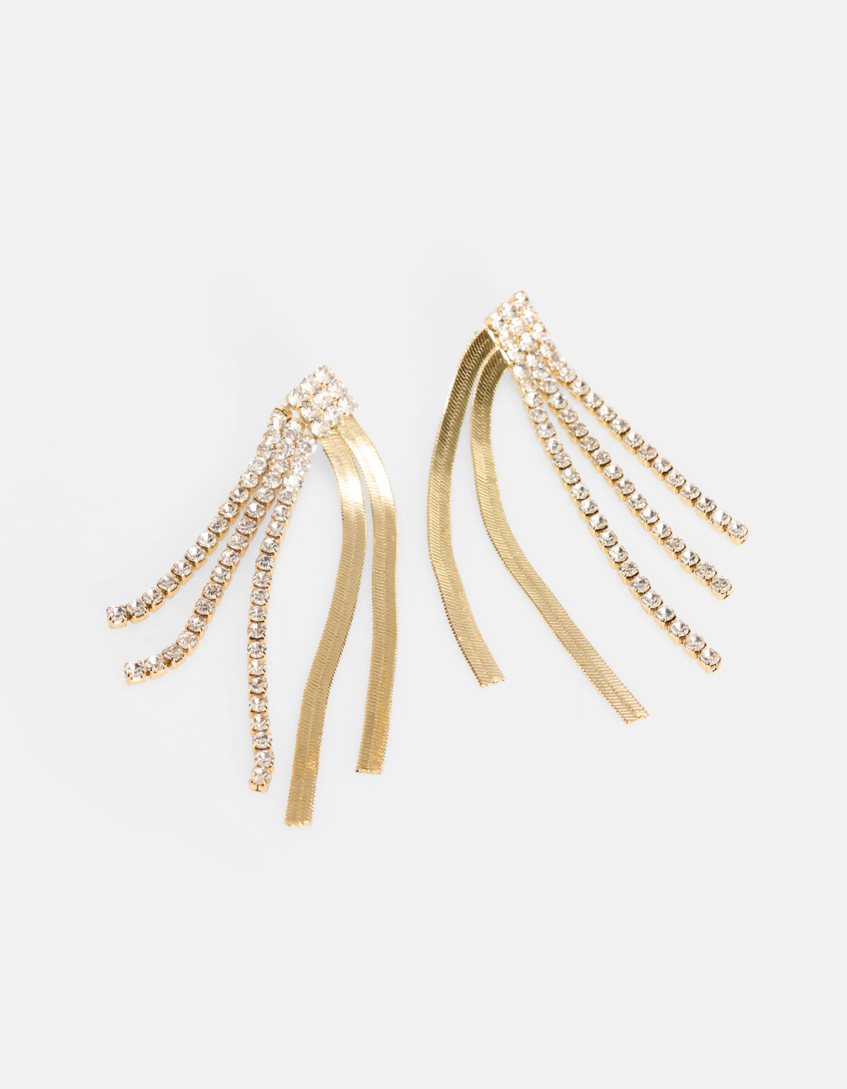 Lange Ohrringe mit Strasssteinen SHOEBY ACCESSOIRES