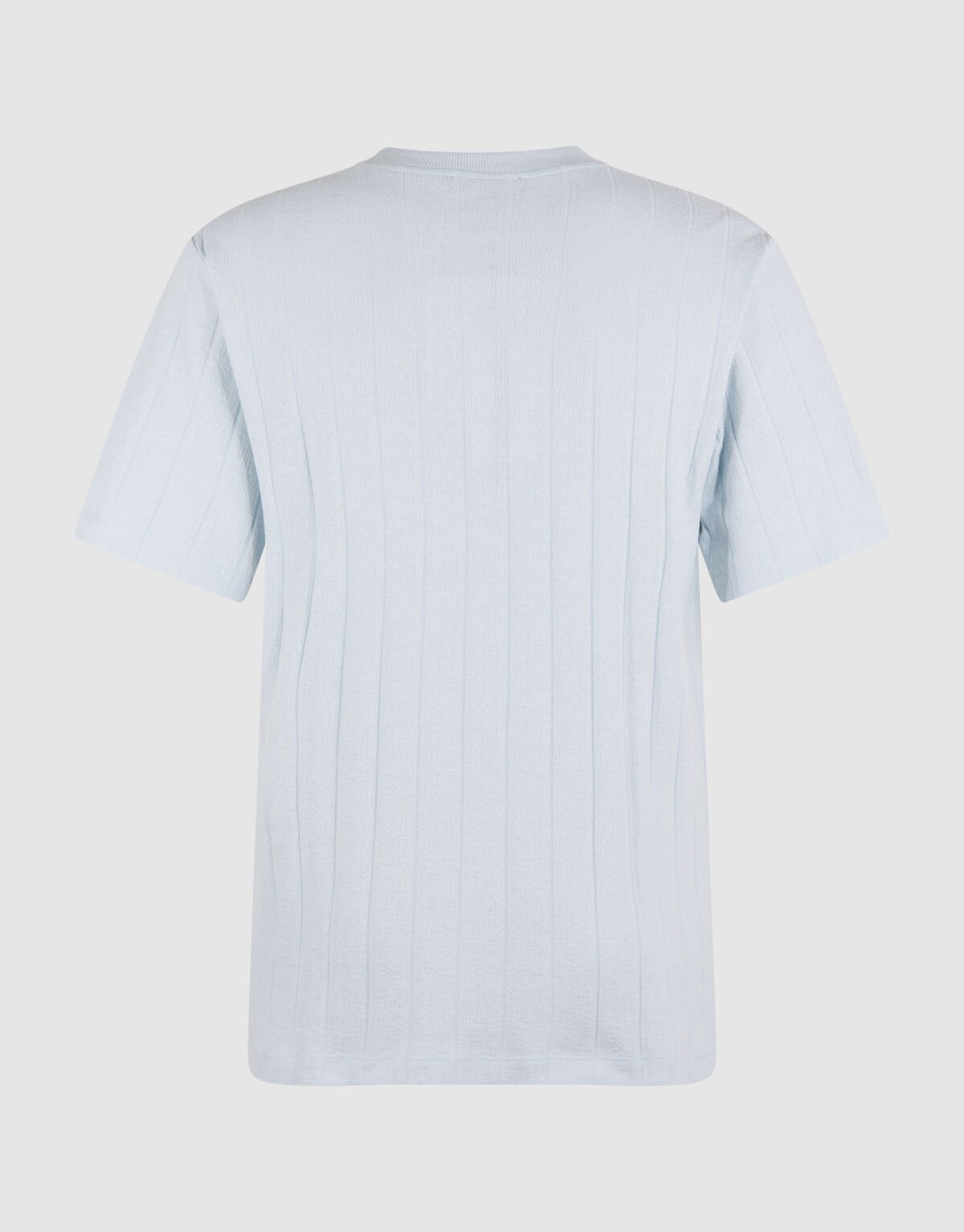 Struktur Stripe Artwork T-Shirt Hellblau SHOEBY MEN