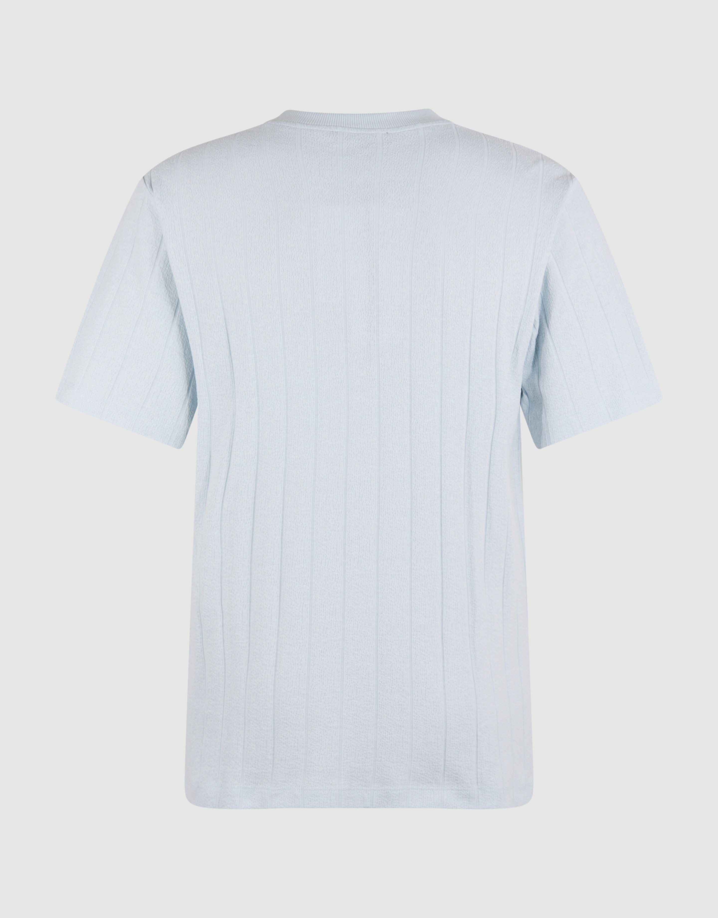 Struktur Stripe Artwork T-Shirt Hellblau SHOEBY MEN