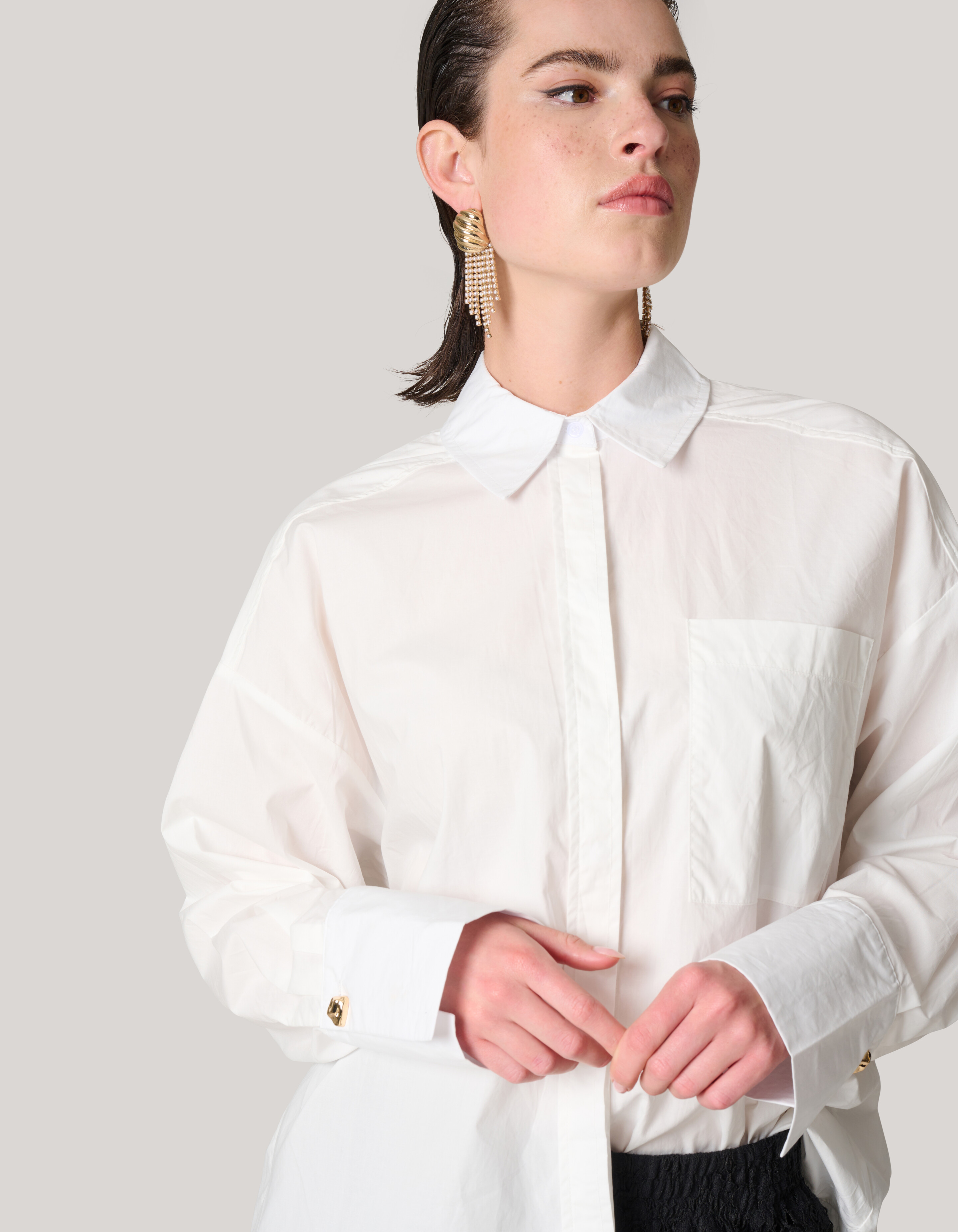 Popeline-Bluse Weiß SHOEBY WOMEN