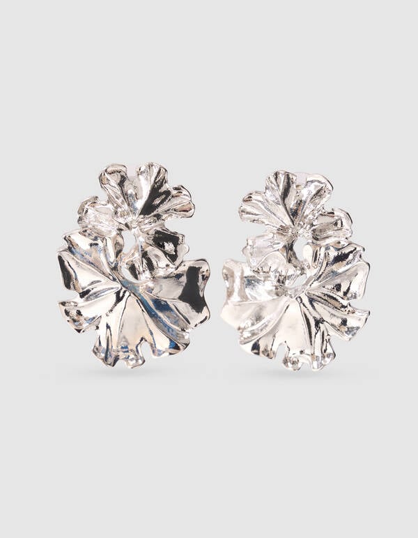 Hammerd Flower Ohrringe Silber SHOEBY ACCESSOIRES