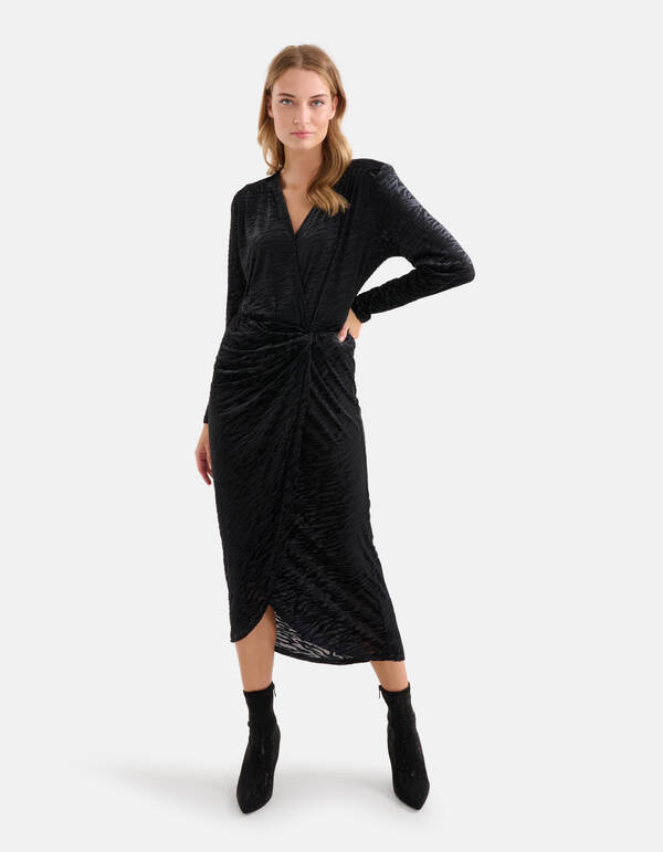 Zebramuster Kleid Schwarz SHOEBY WOMEN