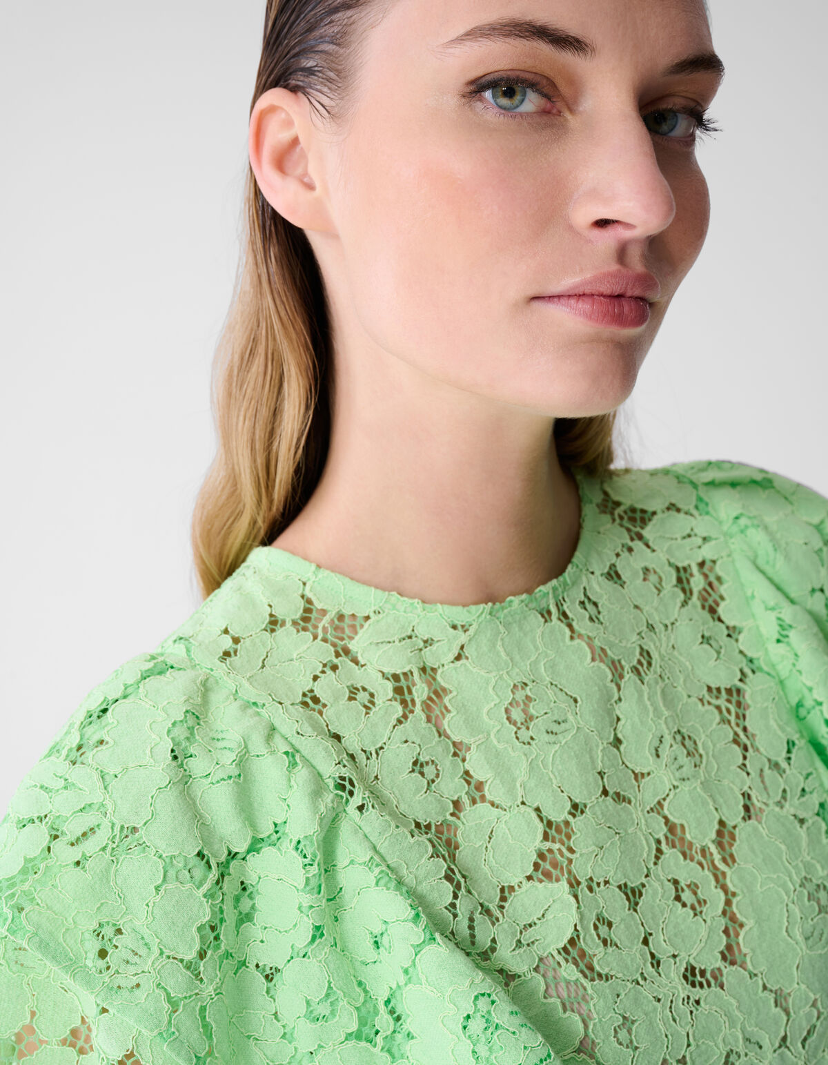 Kanten R&uuml;schentop Hellgr&uuml;n SHOEBY WOMEN