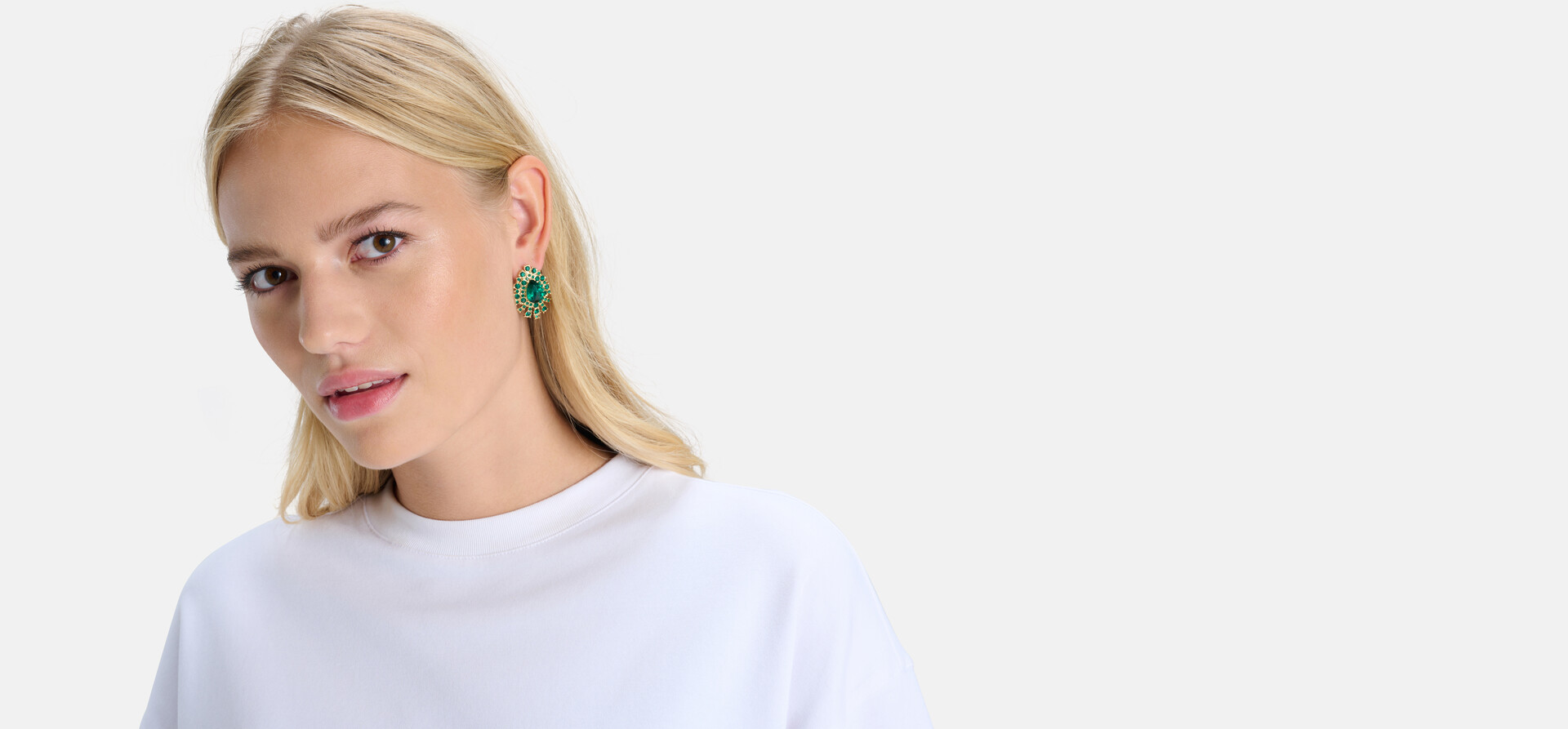 Grüne Vintage-Ohrringe SHOEBY ACCESSOIRES