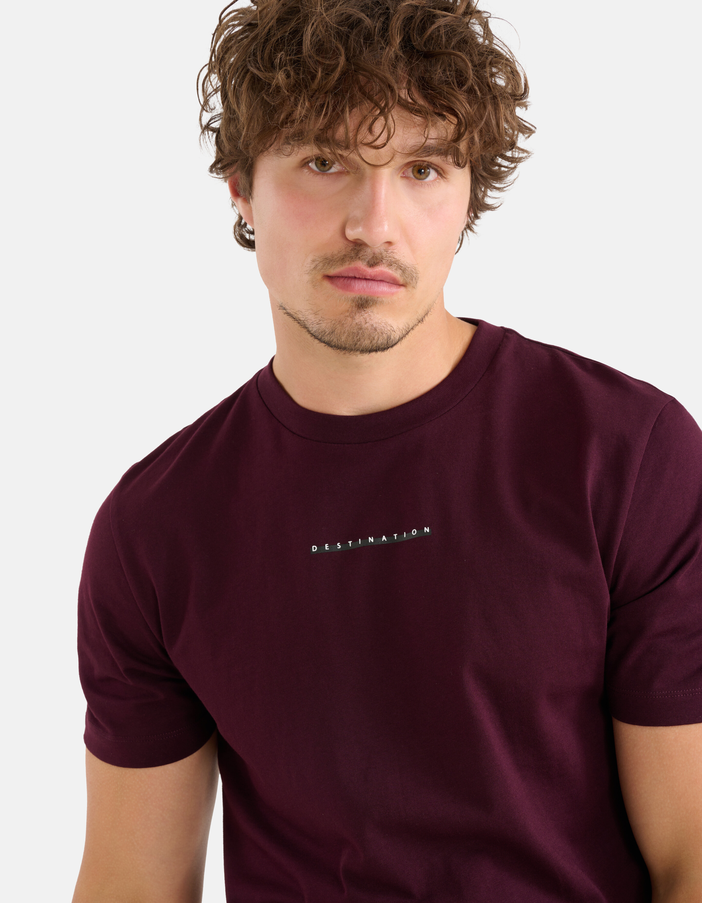 Kunstwerk T-shirt Bordeaux SHOEBY MEN