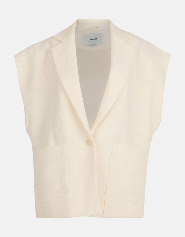 Übergroßes Gilet Off White SHOEBY WOMEN