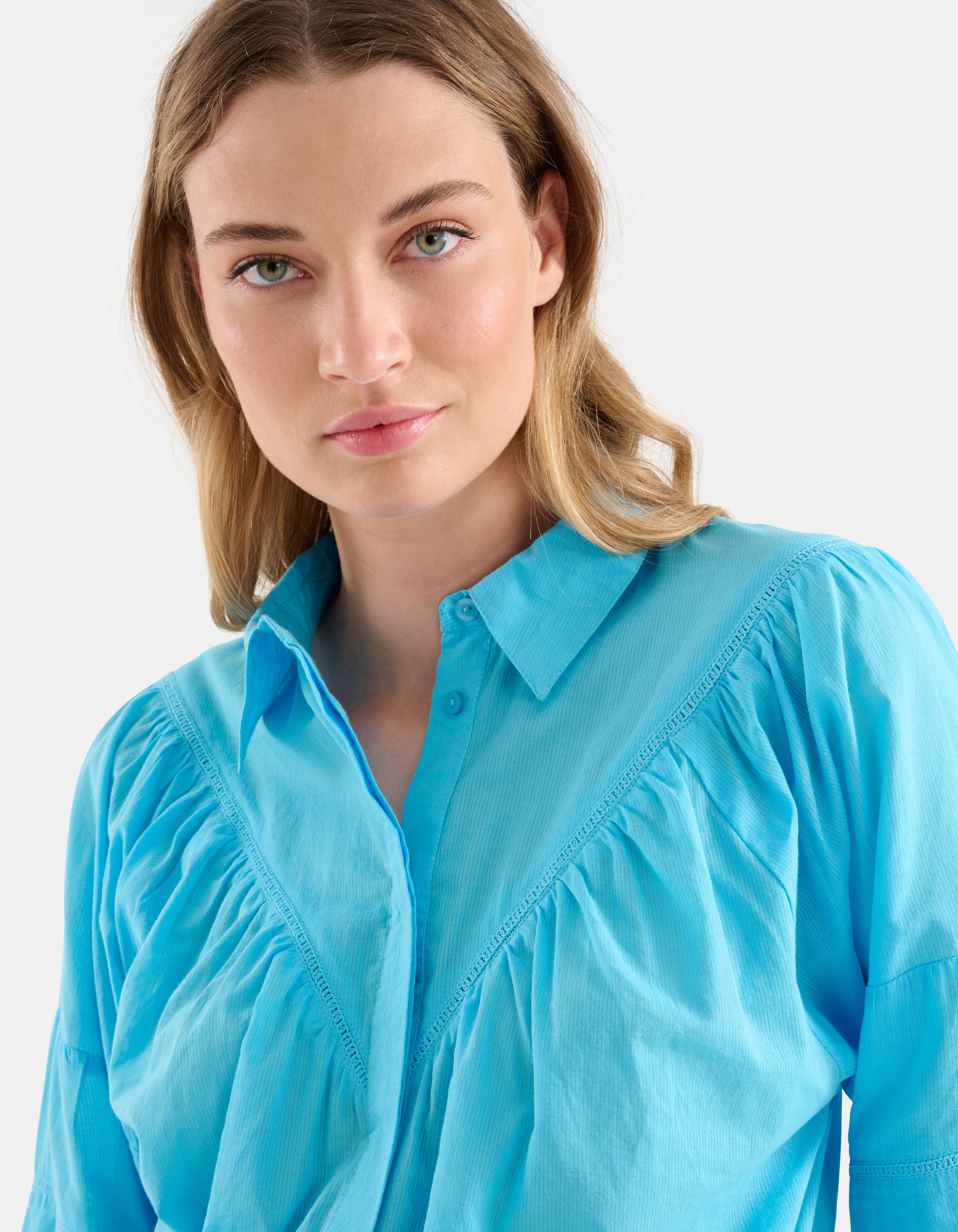 Voile Bluse Hellblau SHOEBY WOMEN