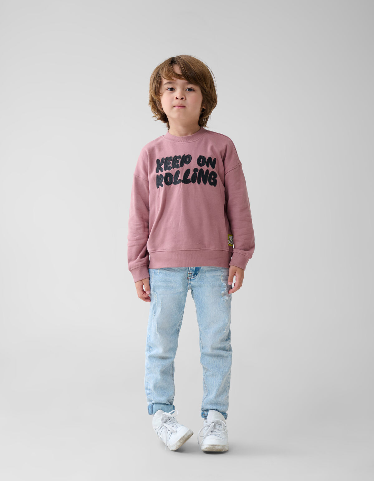 Artwork Sweater Donkerroze SHOEBY BOYS