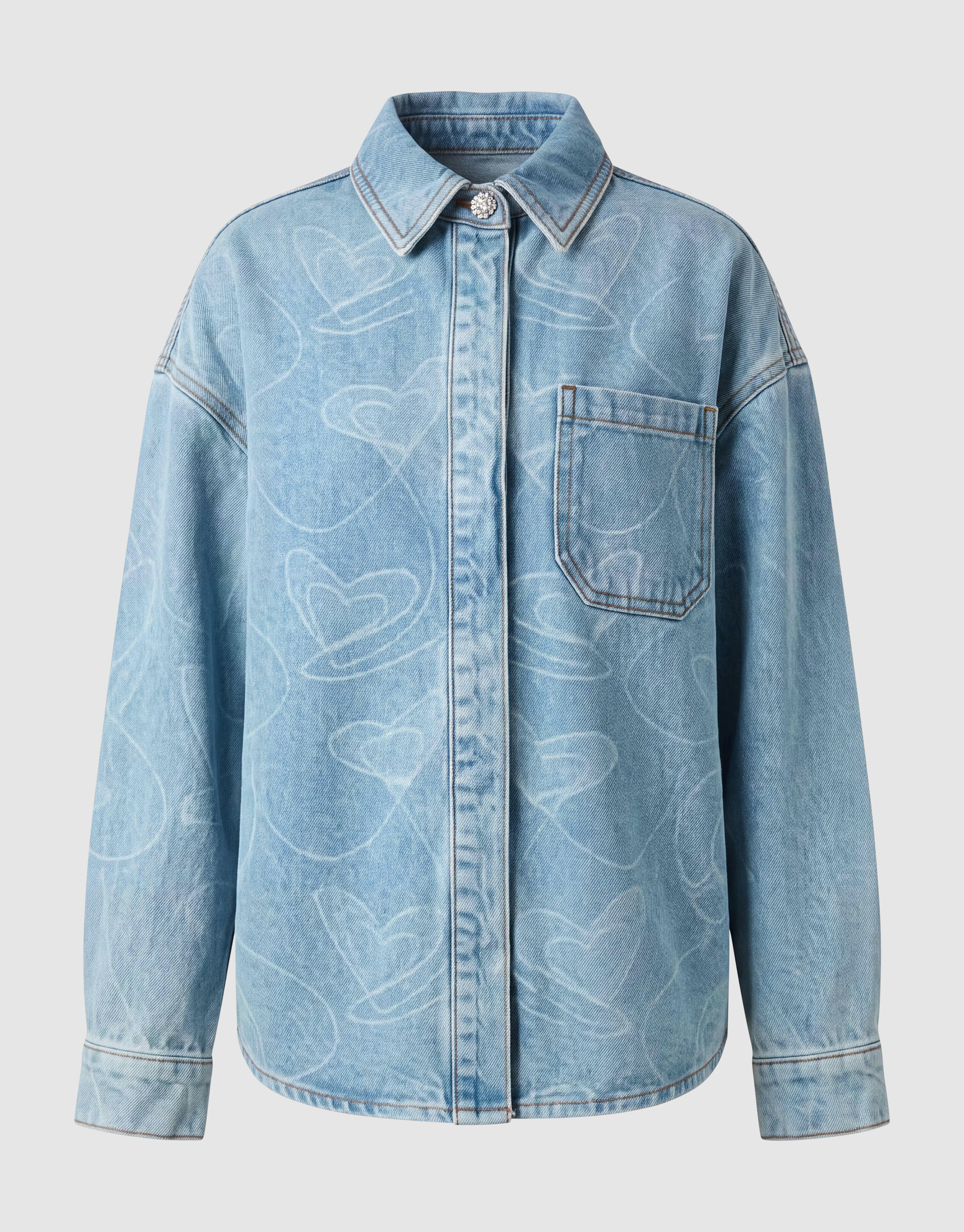 Denimbluse mit Herzprint SHOEBY GIRLS