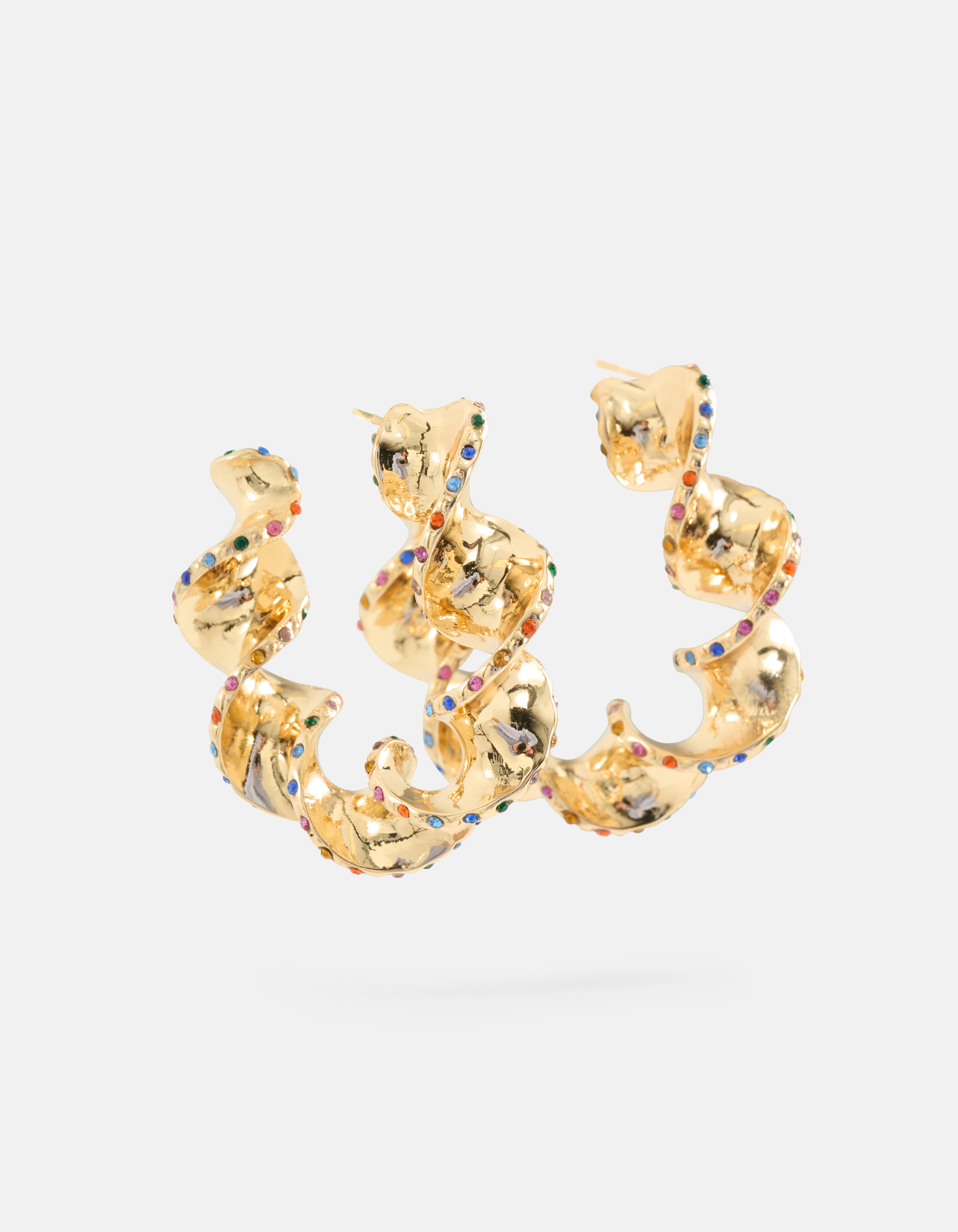 Helix Strass-Ohrringe Gold von Lizzy SHOEBY ACCESSOIRES