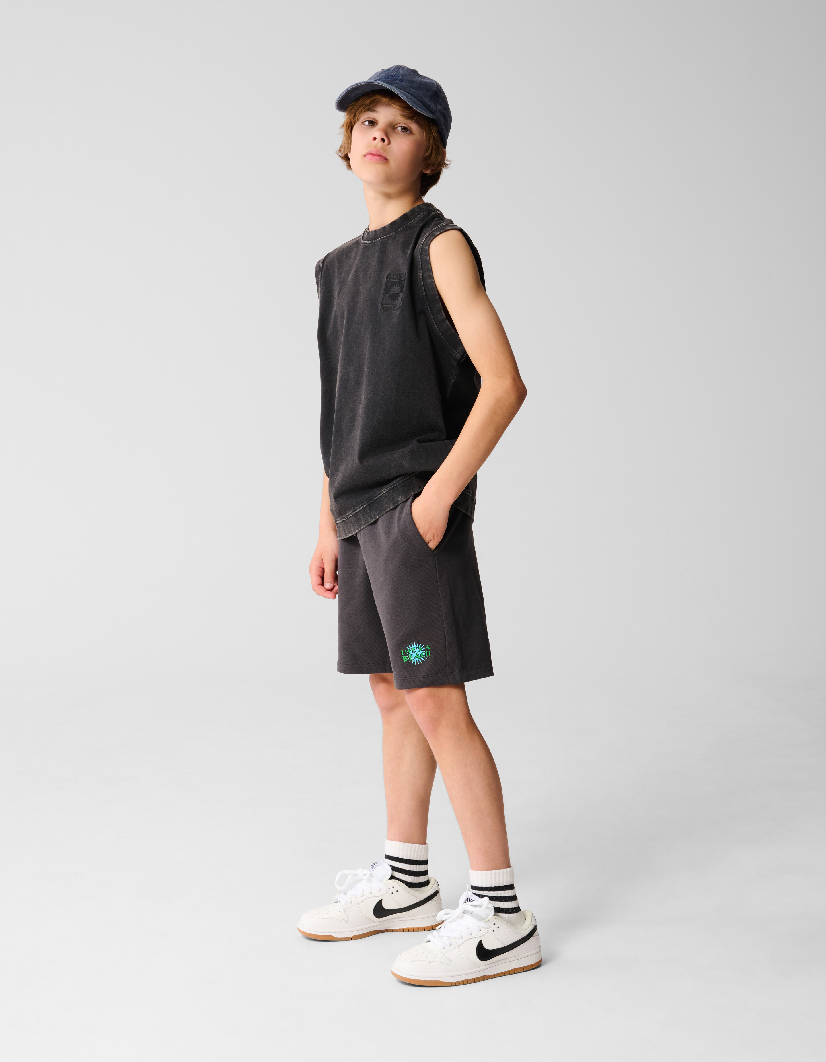Rippen-Tanktop Schwarz SHOEBY BOYS