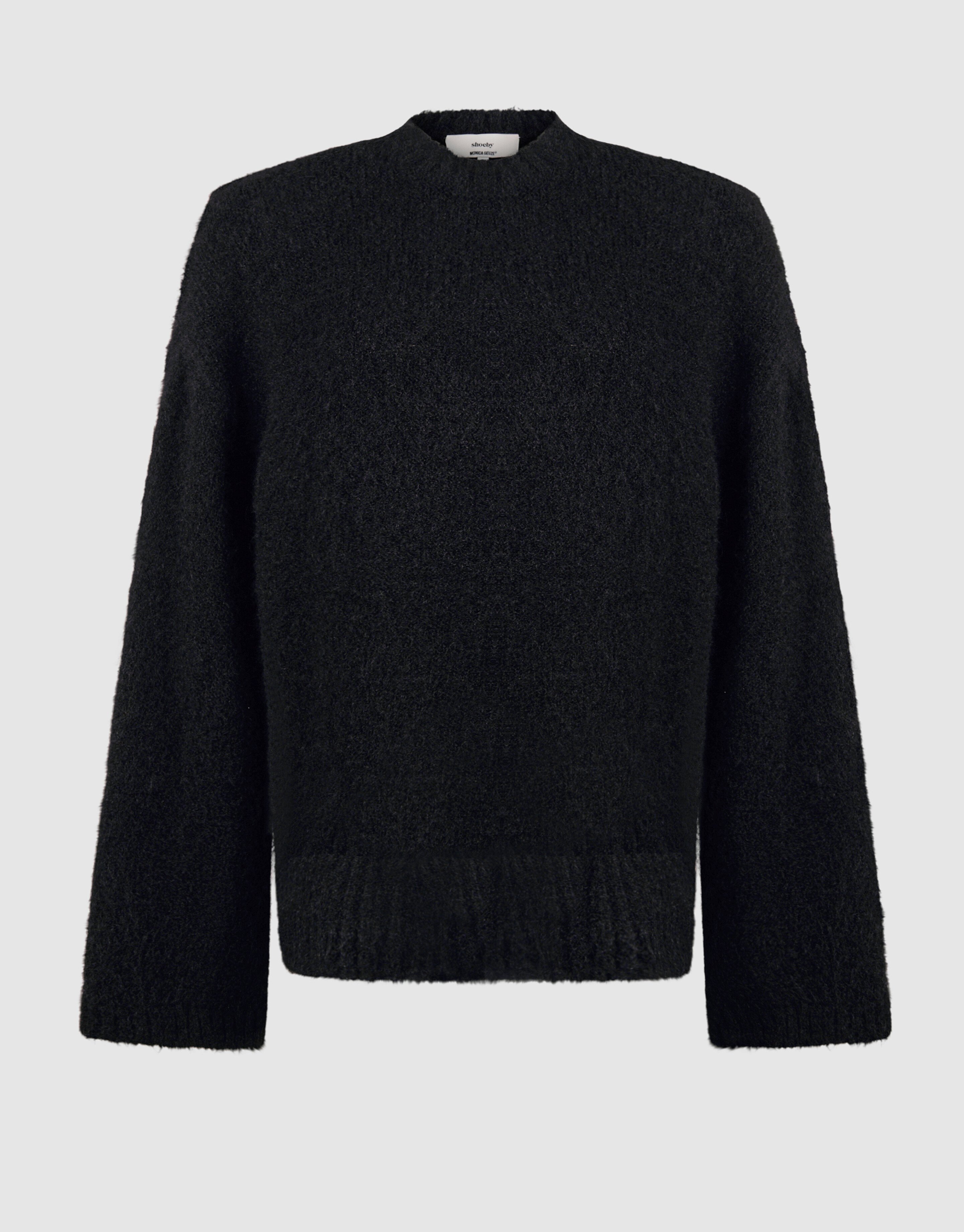 Flauschiger Oversized Pullover Schwarz von Monica SHOEBY WOMEN