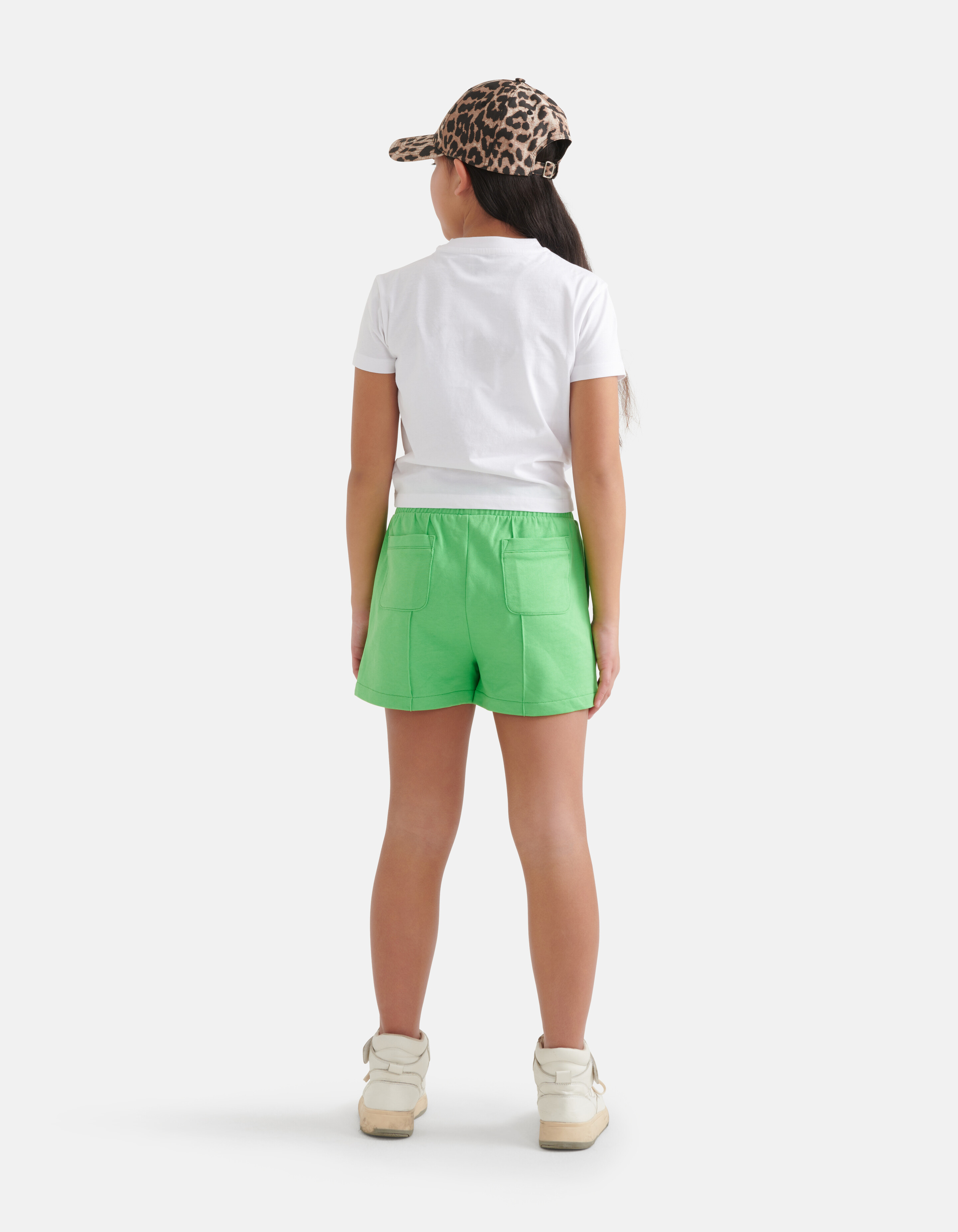 T-Shirt mit gesticktem Aufdruck Weiß SHOEBY GIRLS