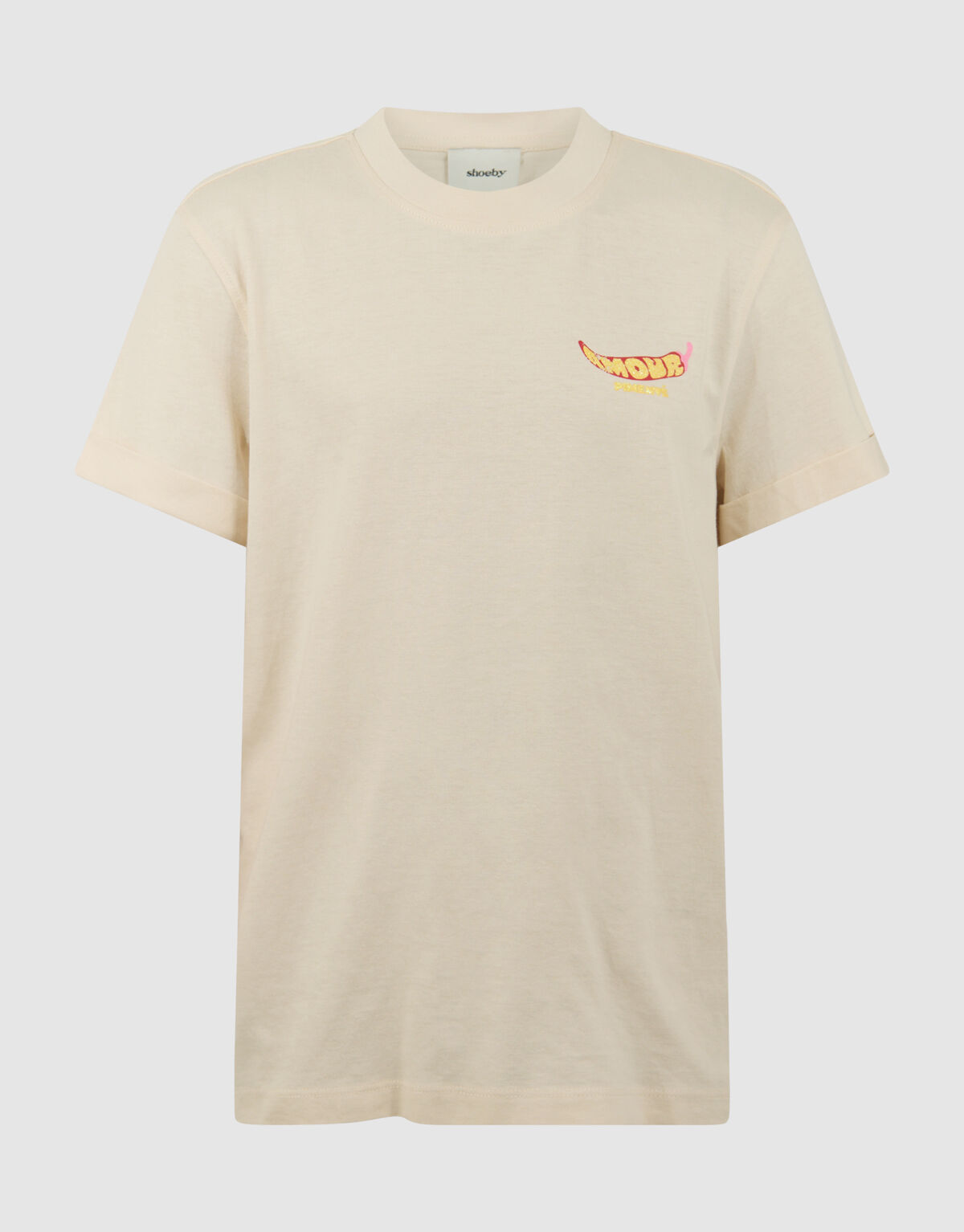 Amour Pimente Artwork T-Shirt Off-White SHOEBY GIRLS