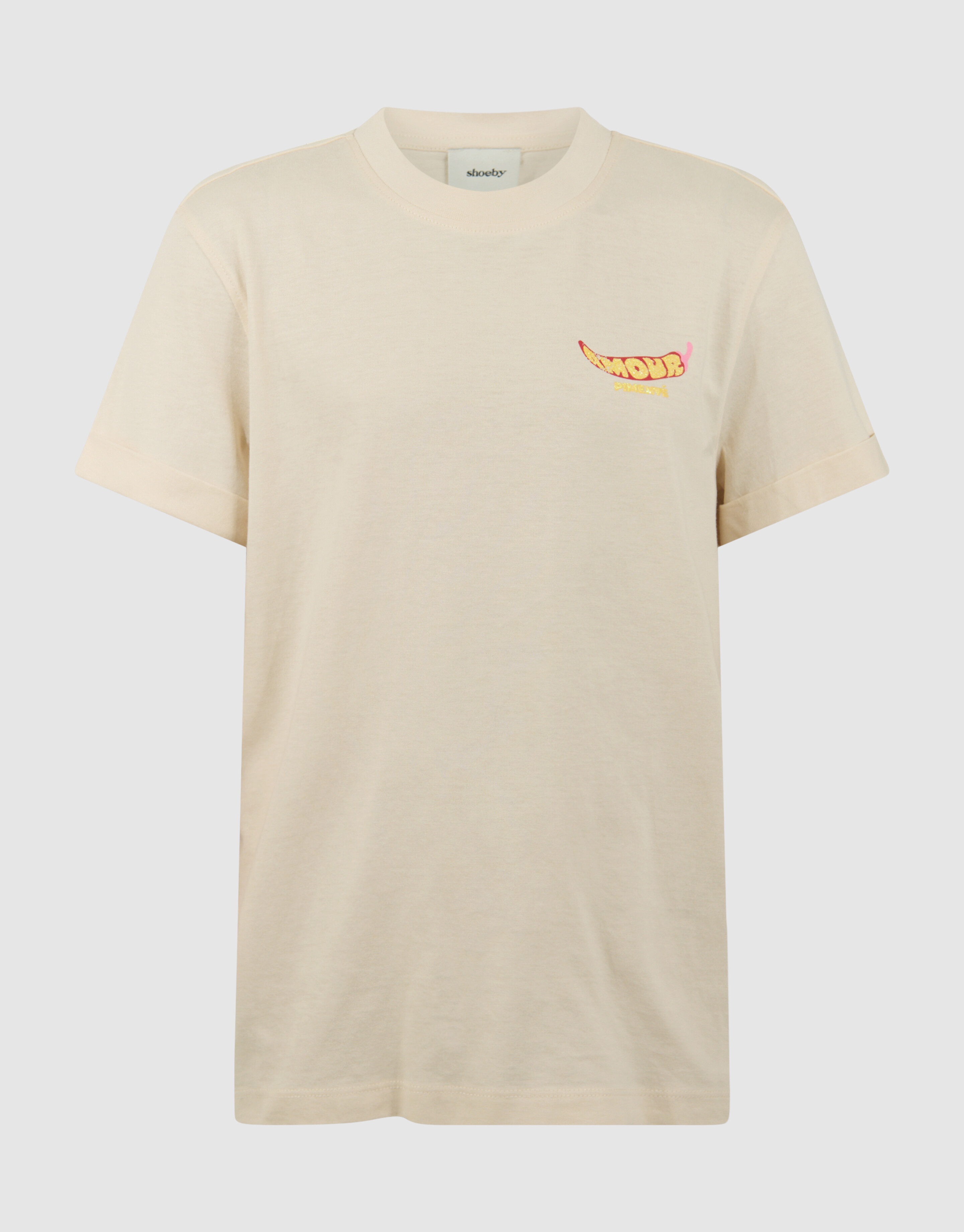 Amour Pimente Artwork T-Shirt Off-White SHOEBY GIRLS