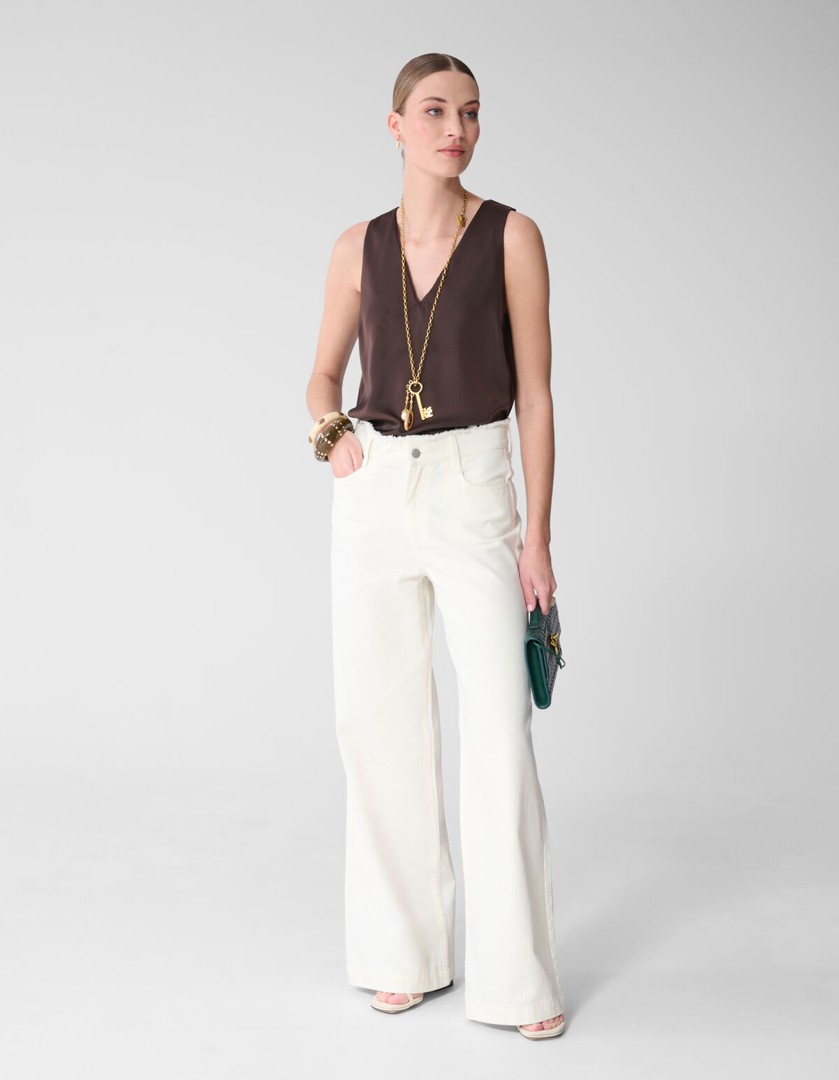 Wide-Leg-Fit-Jeans Wei&szlig; von Mieke SHOEBY WOMEN