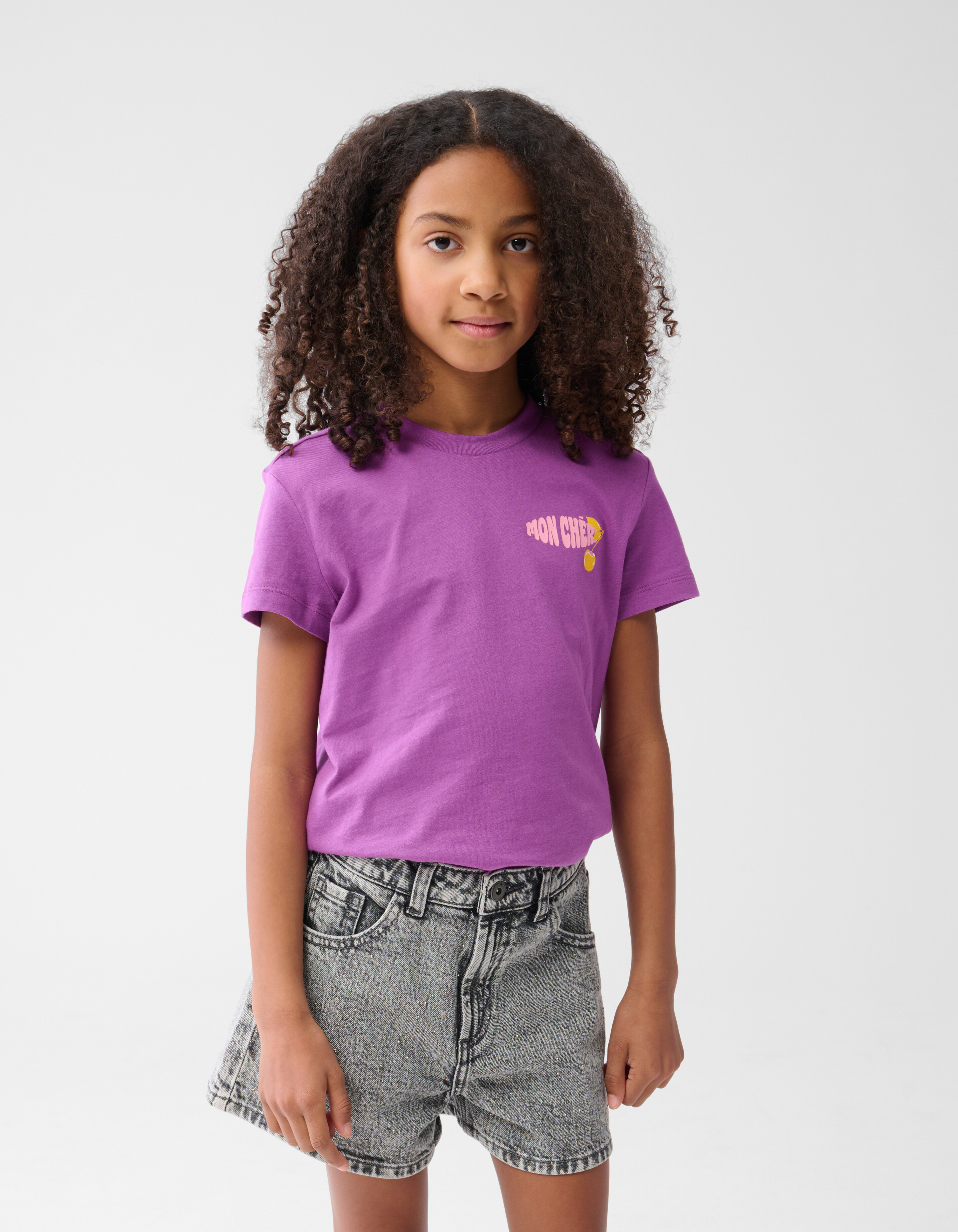 Artwork T-shirt Dunkelviolett SHOEBY GIRLS