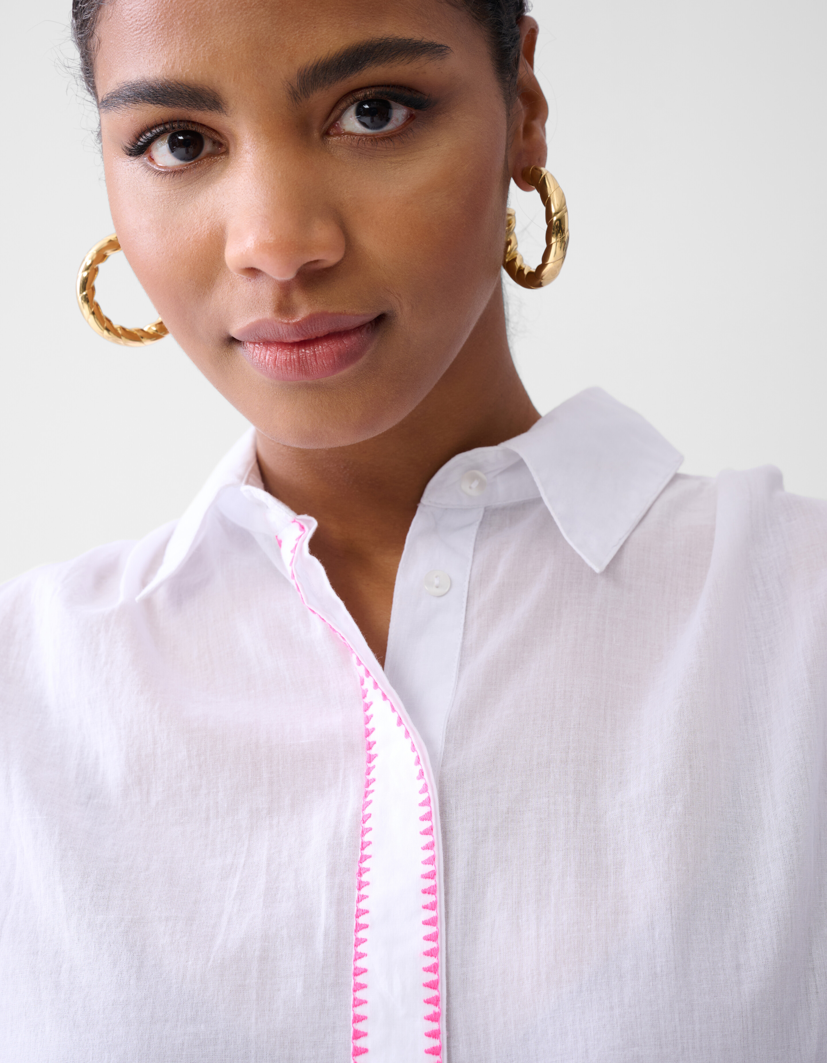 Bluse mit Stickerei Off White SHOEBY WOMEN