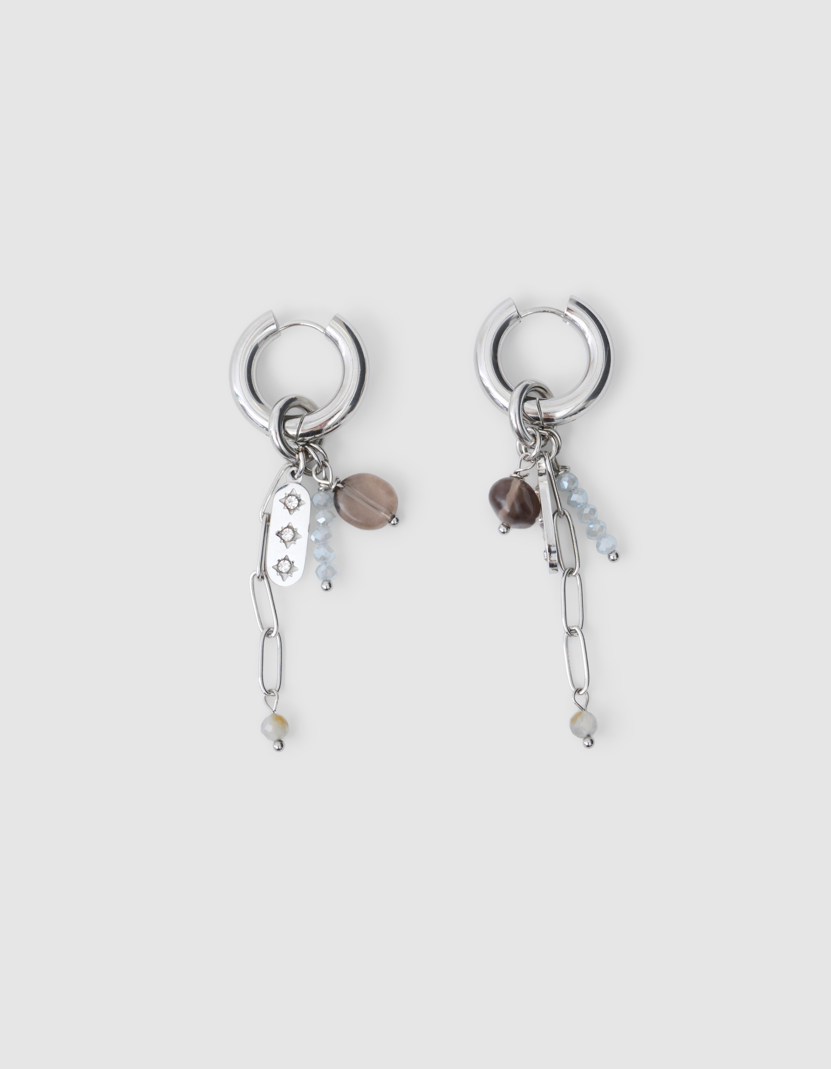 Charm Hoops Ohrringe Silber SHOEBY ACCESSOIRES