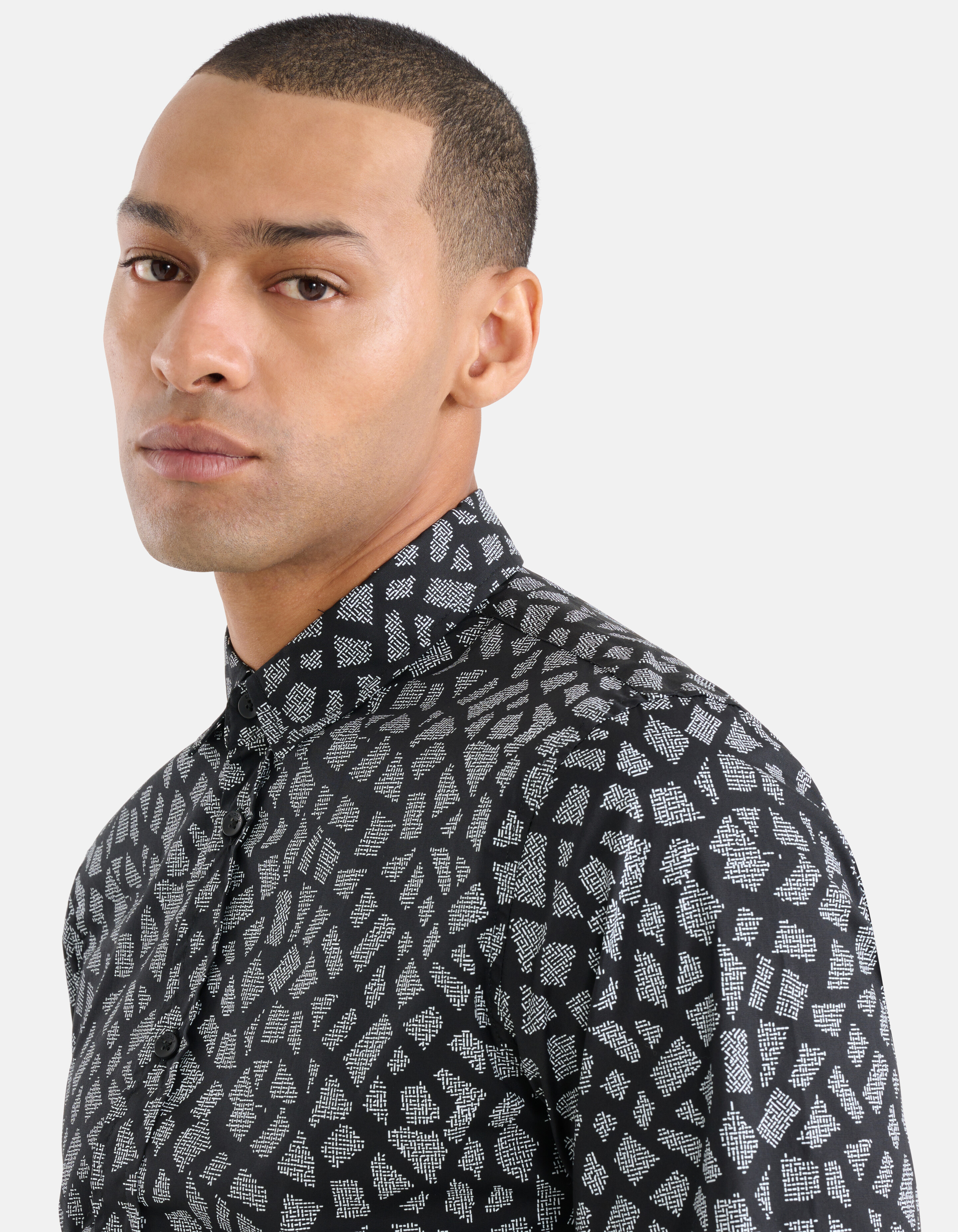 Grafik-Shirt Schwarz SHOEBY MEN