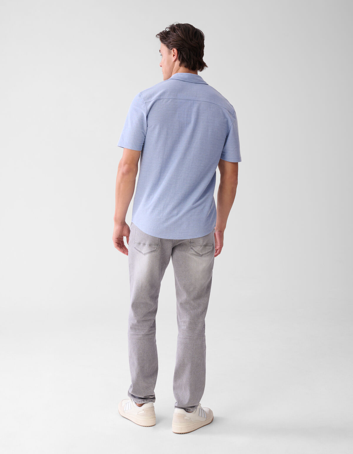 Piqu&eacute;-Hemd Blau SHOEBY MEN