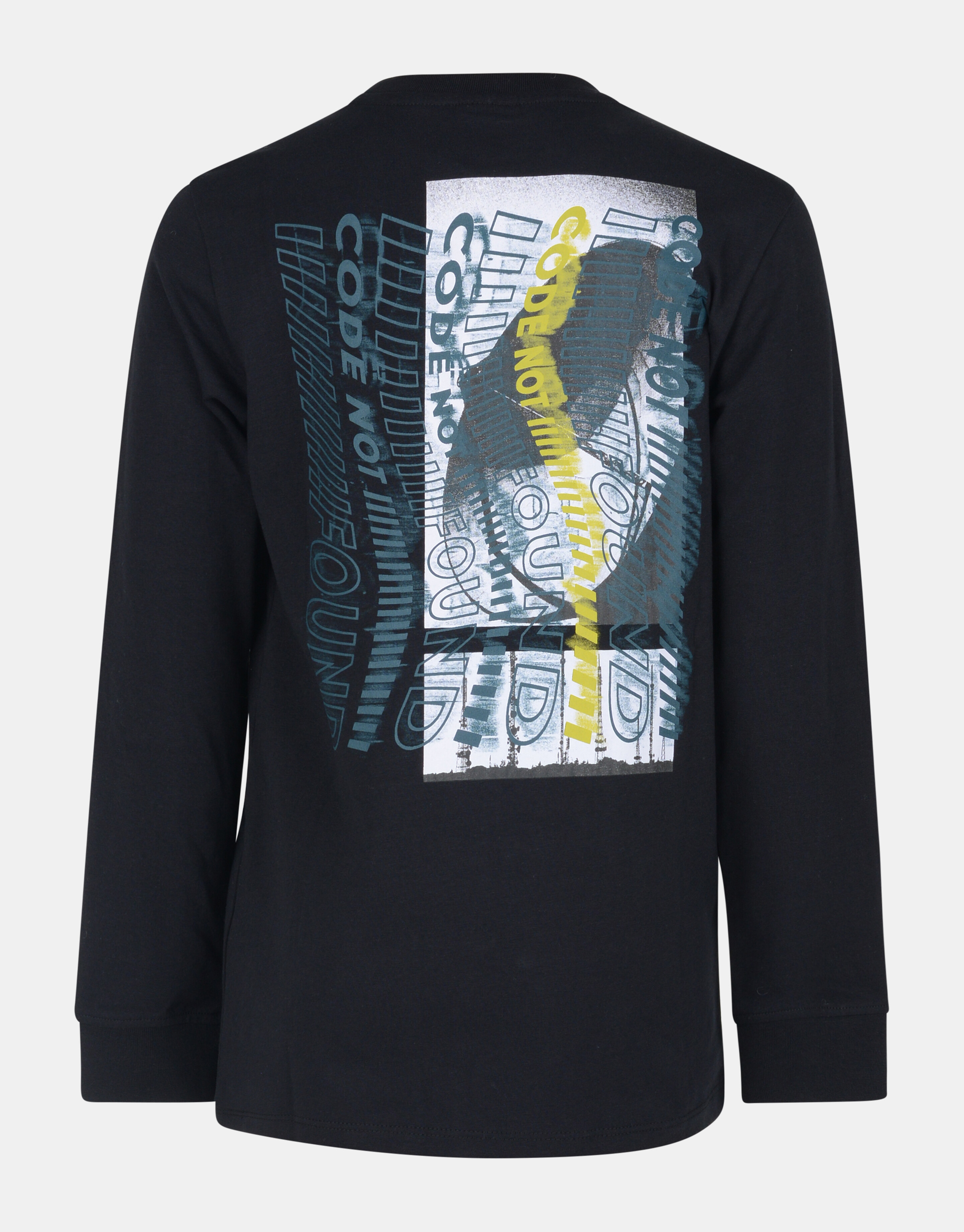 Langärmeliges T-Shirt mit Textdruck Schwarz JILL&MITCH