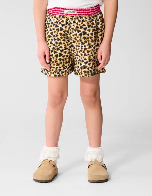 Mix Leopard Shorts Hellbraun SHOEBY GIRLS
