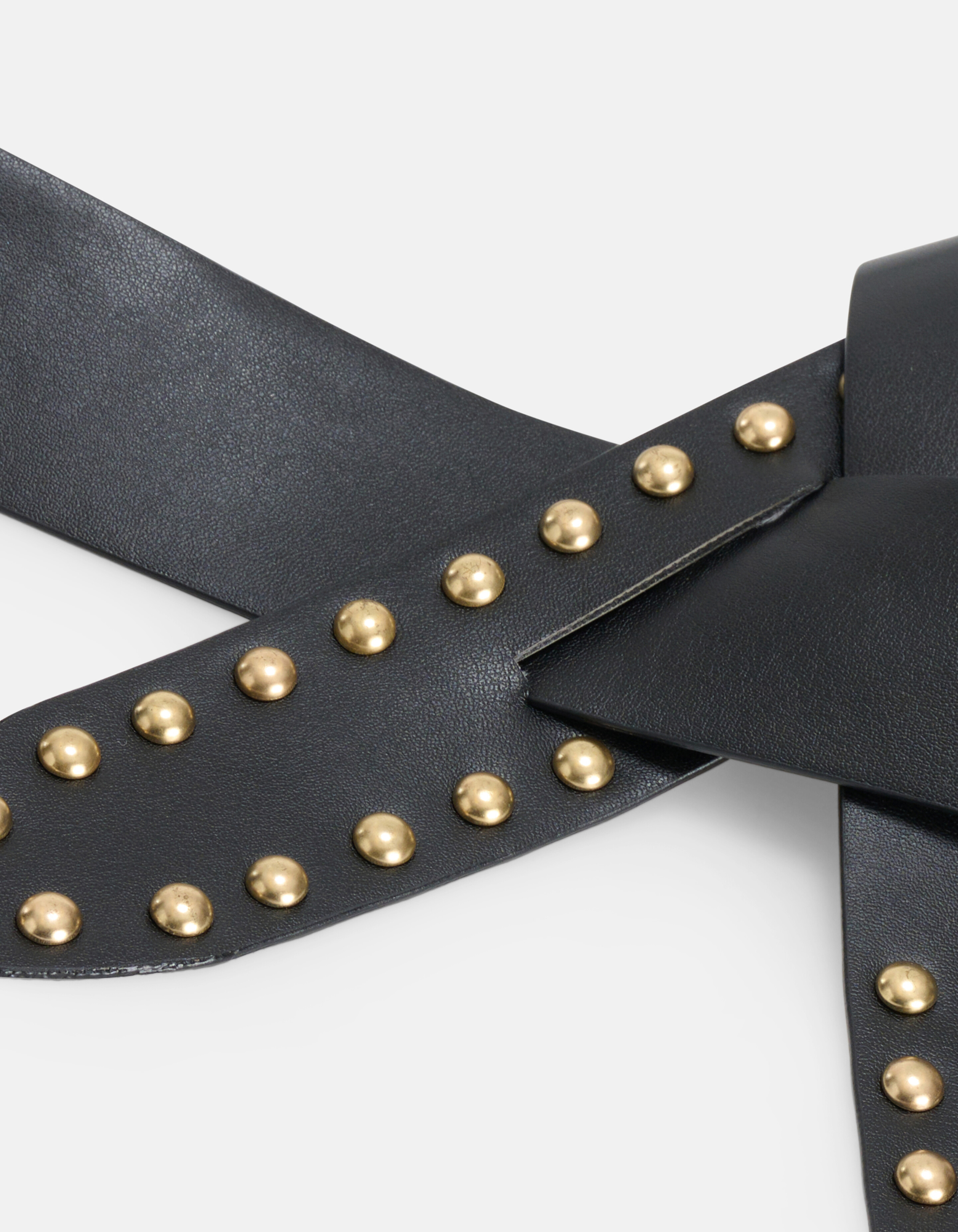 Geknoteter Nietengürtel Schwarz SHOEBY ACCESSOIRES
