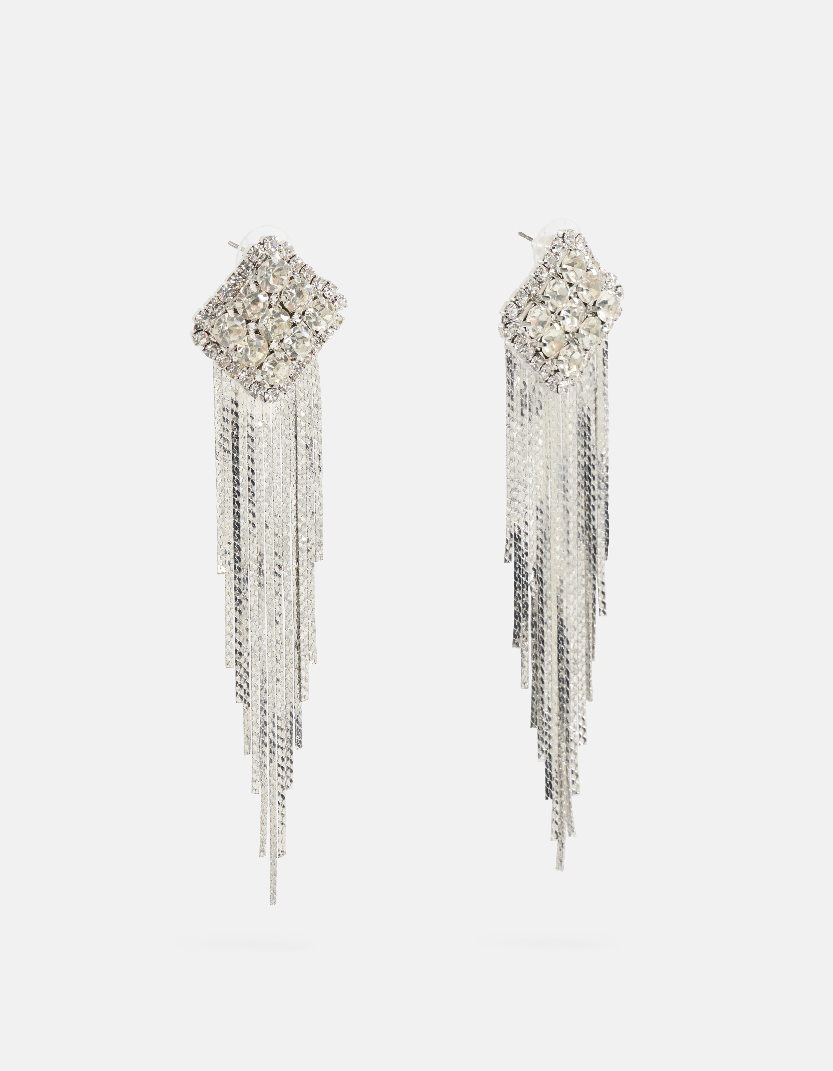 Strass-Ohrringe Silber SHOEBY ACCESSOIRES