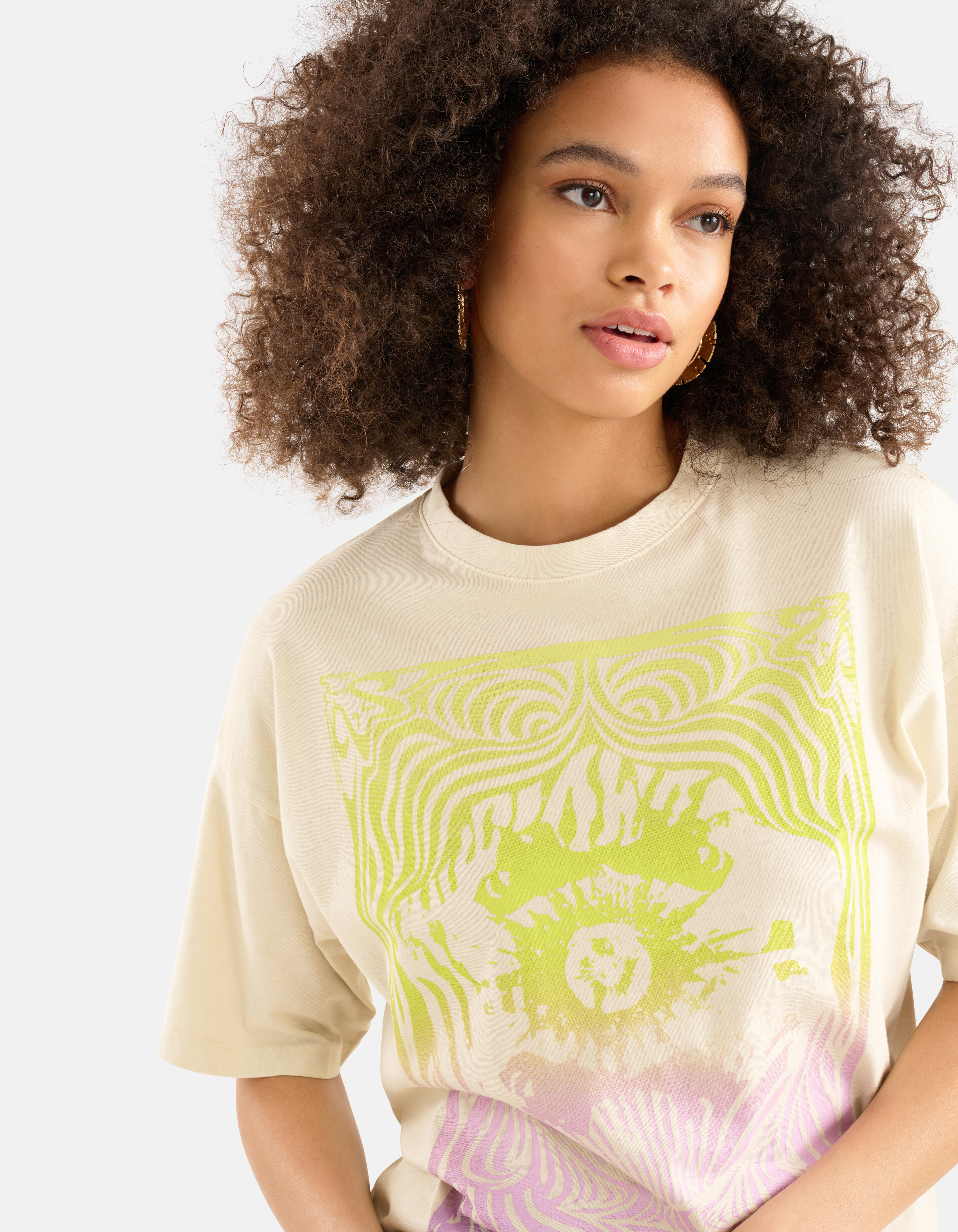 Kunstwerk T-shirt Beige SHOEBY WOMEN
