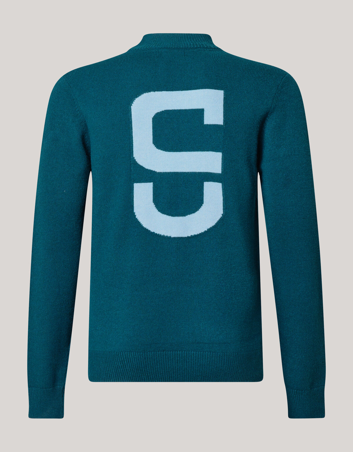 Jacquard-Strickpullover Dunkelgrün SHOEBY MEN