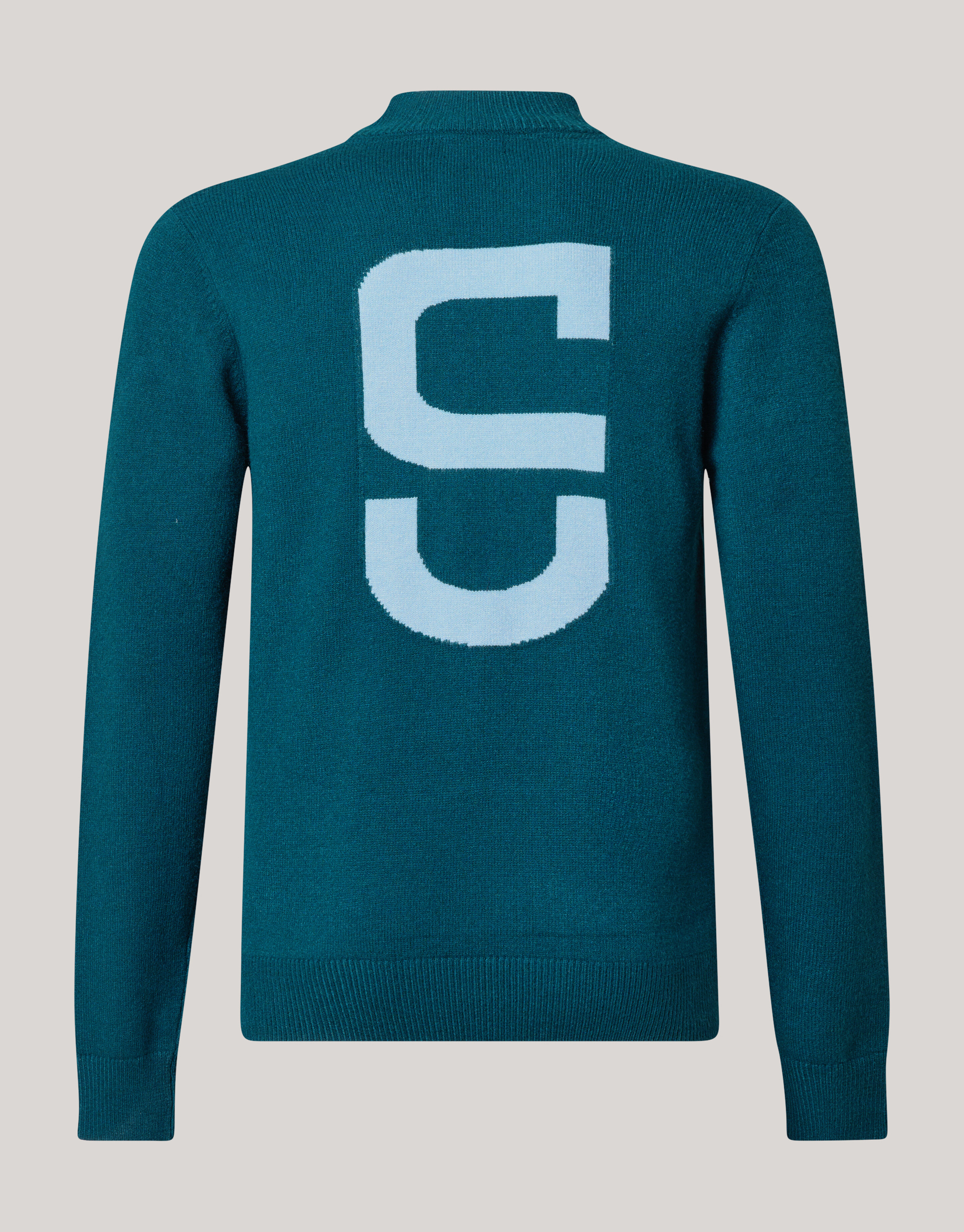 Jacquard-Strickpullover Dunkelgrün SHOEBY MEN