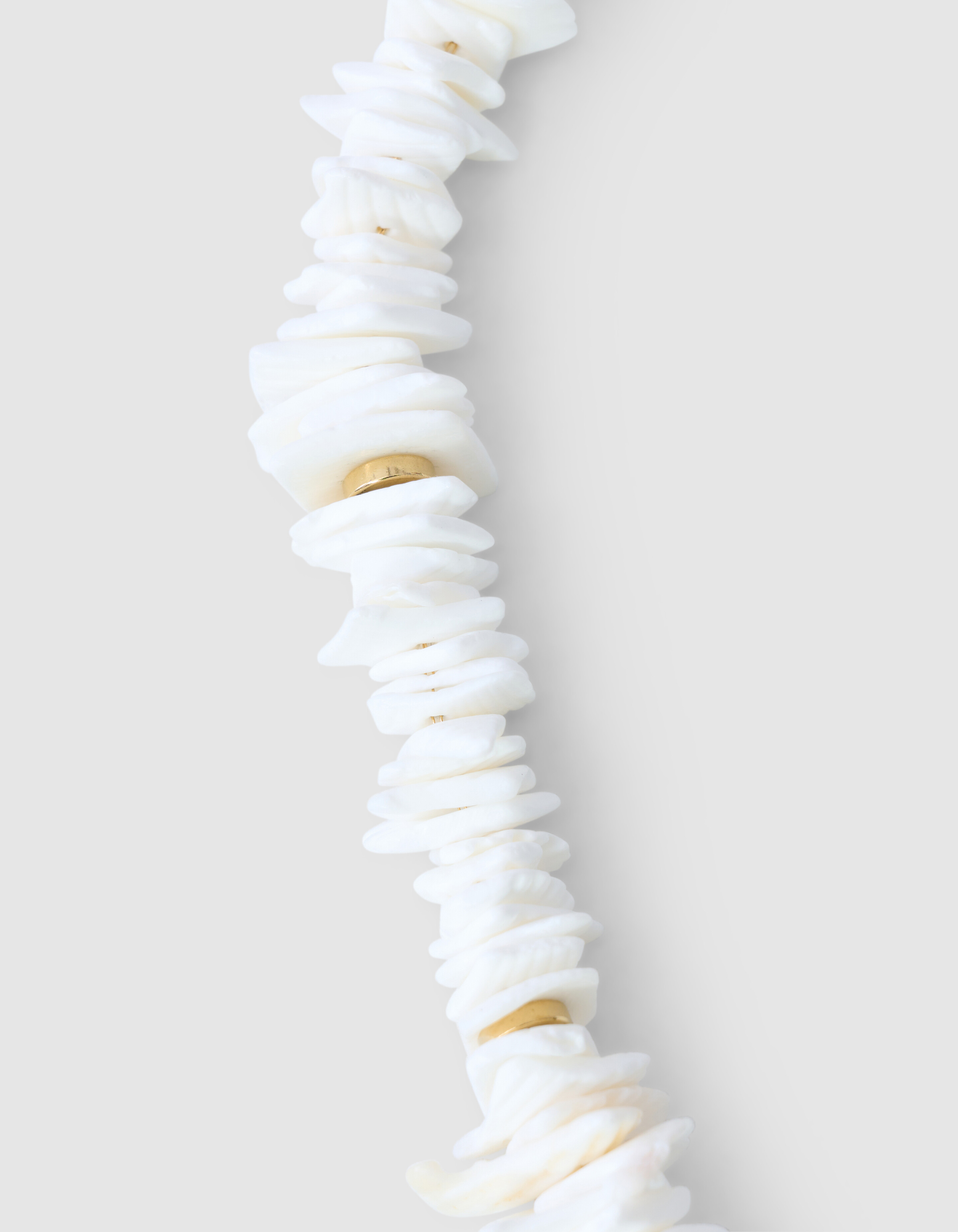 Muschelblumen-Halskette Off White SHOEBY ACCESSOIRES
