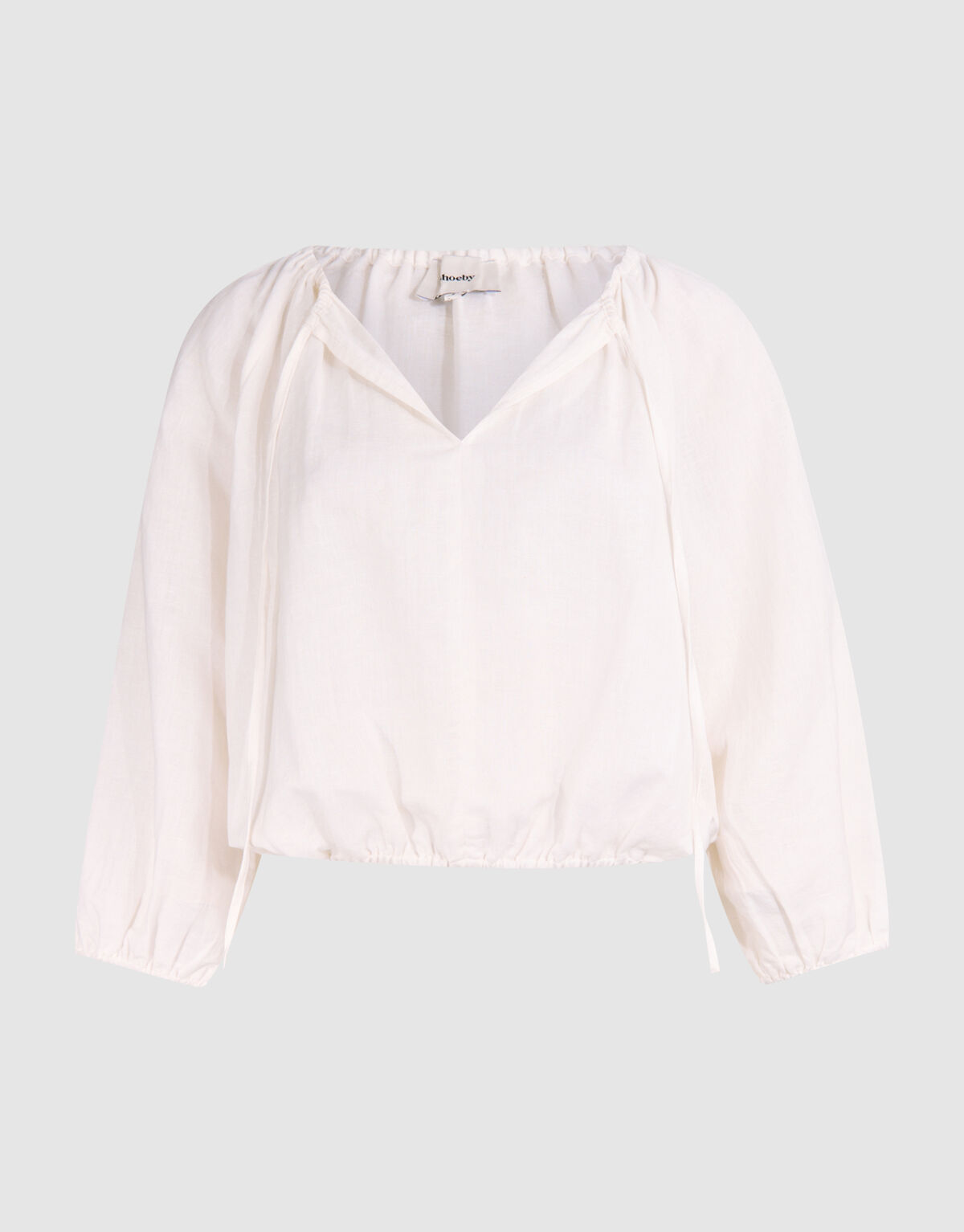 Linnen Blouse Wit By Mieke SHOEBY WOMEN