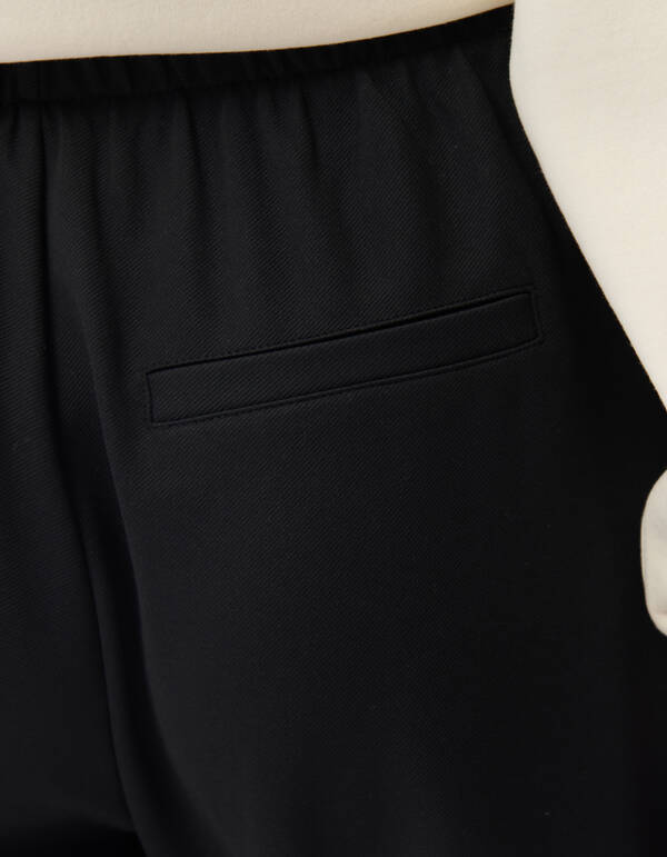 Basic-Hose mit weitem Bein Schwarz SHOEBY WOMEN