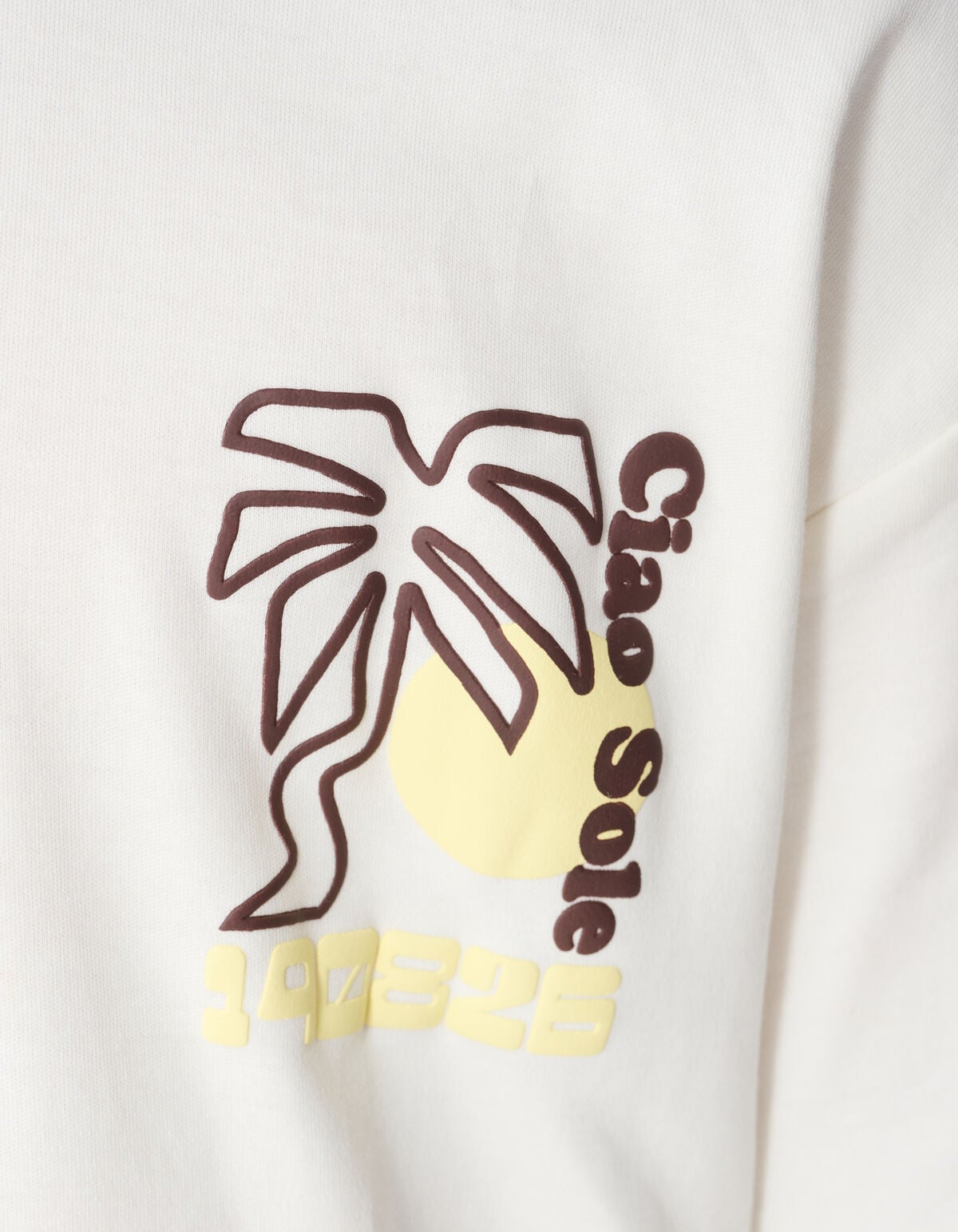 Palm Artwork T-Shirt Gebrochen Wei&szlig; SHOEBY BOYS