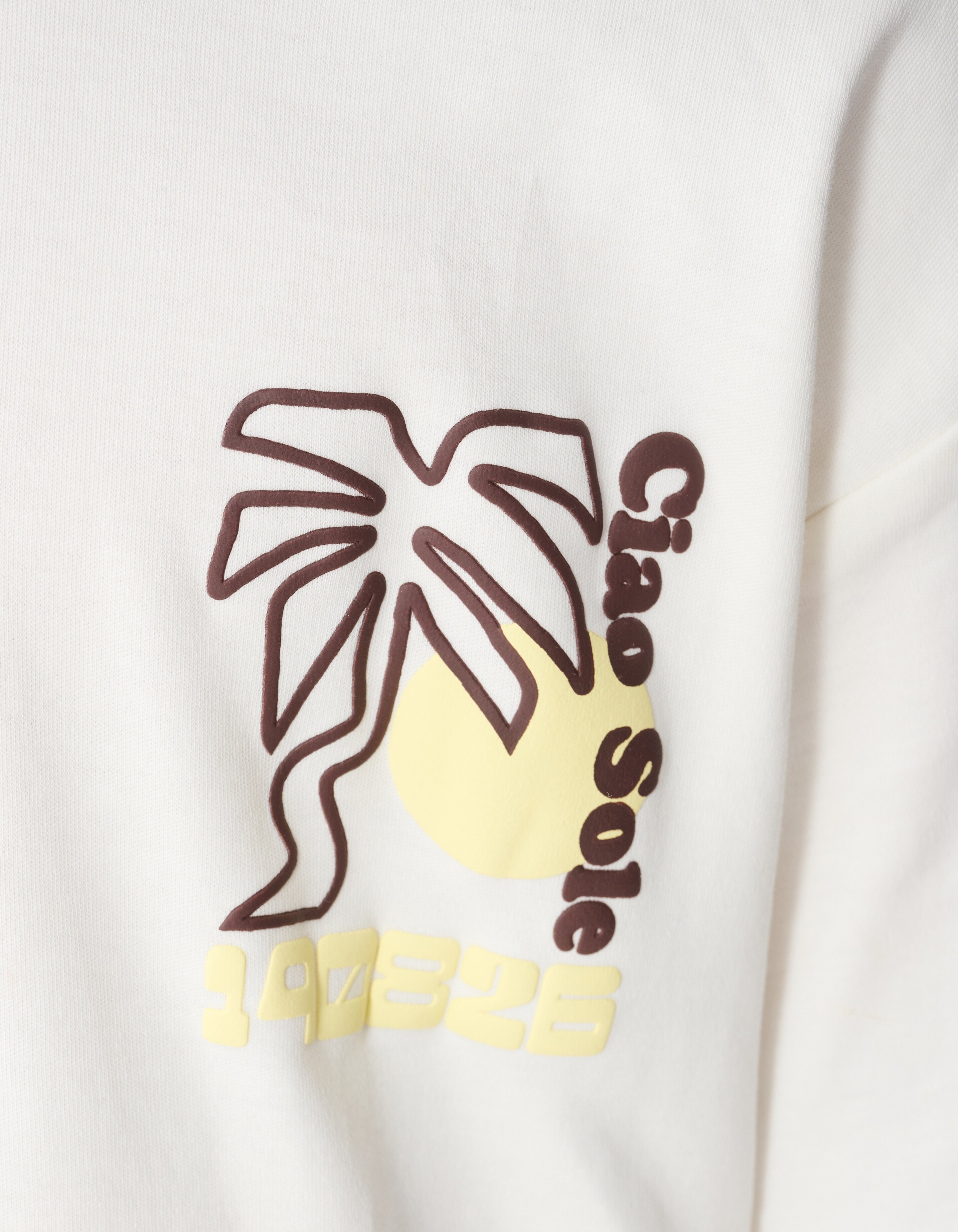 Palm Artwork T-Shirt Gebrochen Wei&szlig; SHOEBY BOYS