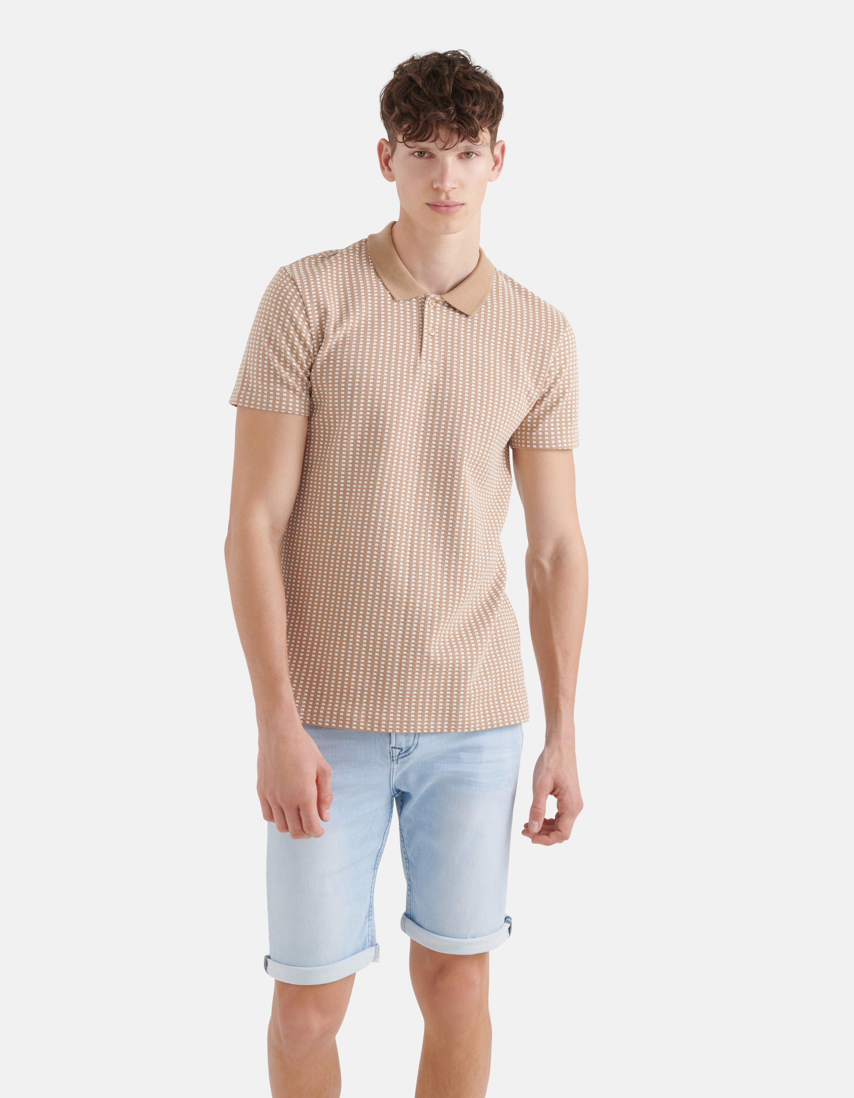 Rechteck-Polo Braun SHOEBY MEN